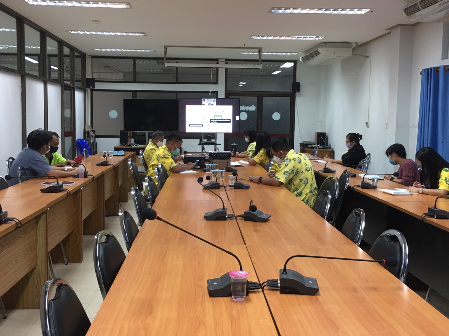 การประชุมชี้แจงแนวทางการขับเคลื่อนโครงการ/กิจกรรมตามแผนการปฏิบัติงานและแผนการใช้จ่ายงบประมาณ ประจำปีงบประมาณ พ.ศ. 2563 (ไตรมาส 3 – 4) ผ่านระบบวิดีทัศน์ทางไกล (Video Conference) และ TV พช.