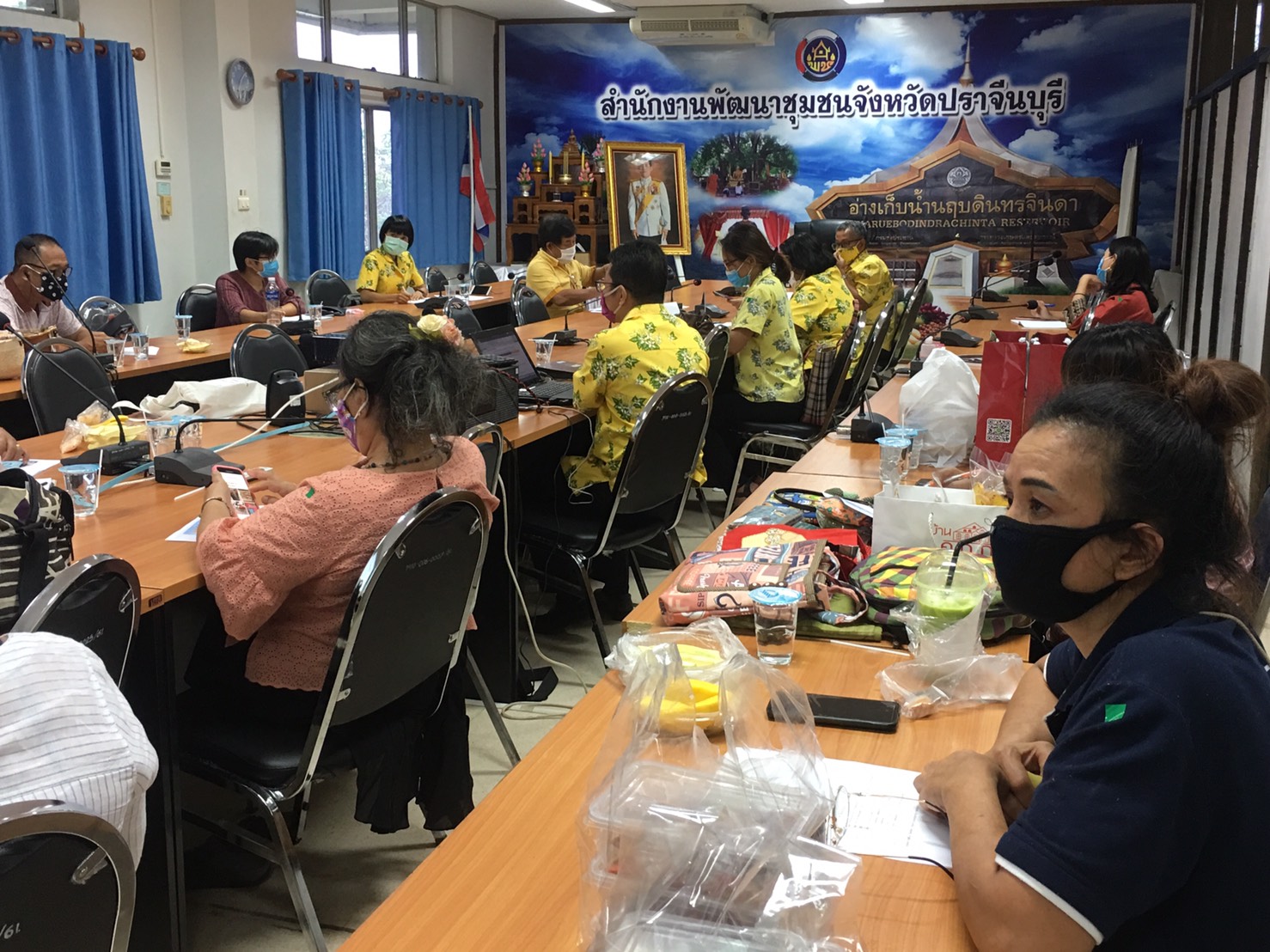 การประชุมประธานคณะกรรมการเครือข่าย OTOP อำเภอ , OTOP Trader จังหวัดปราจีนบุรี และนักวิชาการพัฒนาชุมชนอำเภอผู้รับผิดชอบงาน OTOP