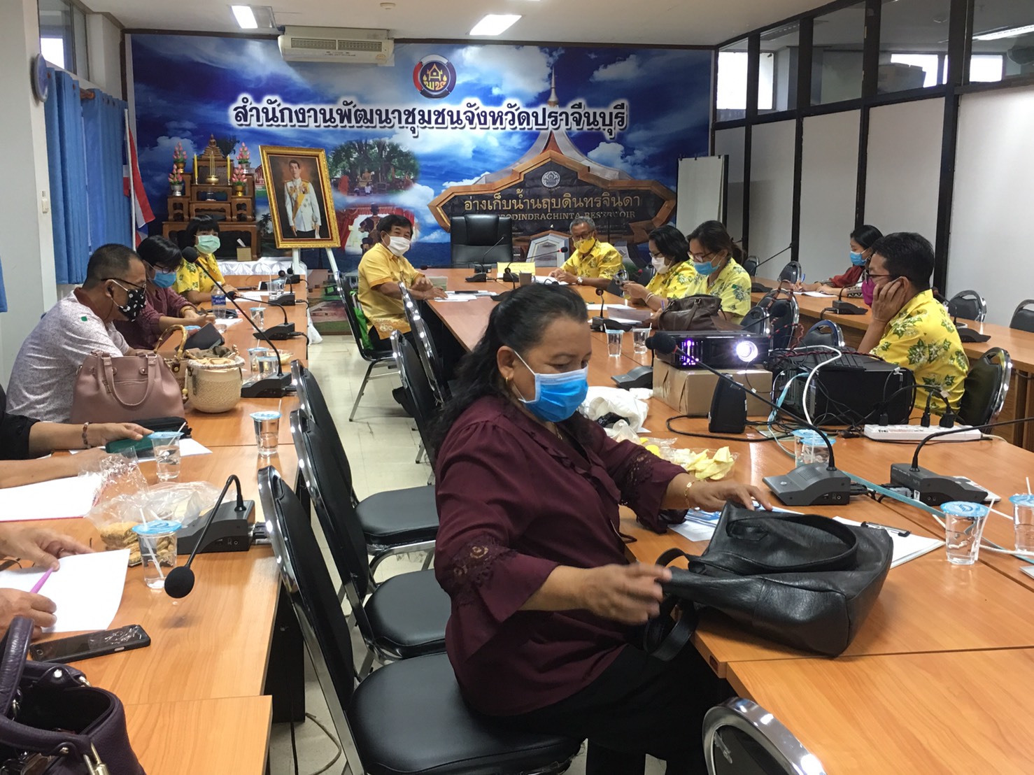 การประชุมประธานคณะกรรมการเครือข่าย OTOP อำเภอ , OTOP Trader จังหวัดปราจีนบุรี และนักวิชาการพัฒนาชุมชนอำเภอผู้รับผิดชอบงาน OTOP