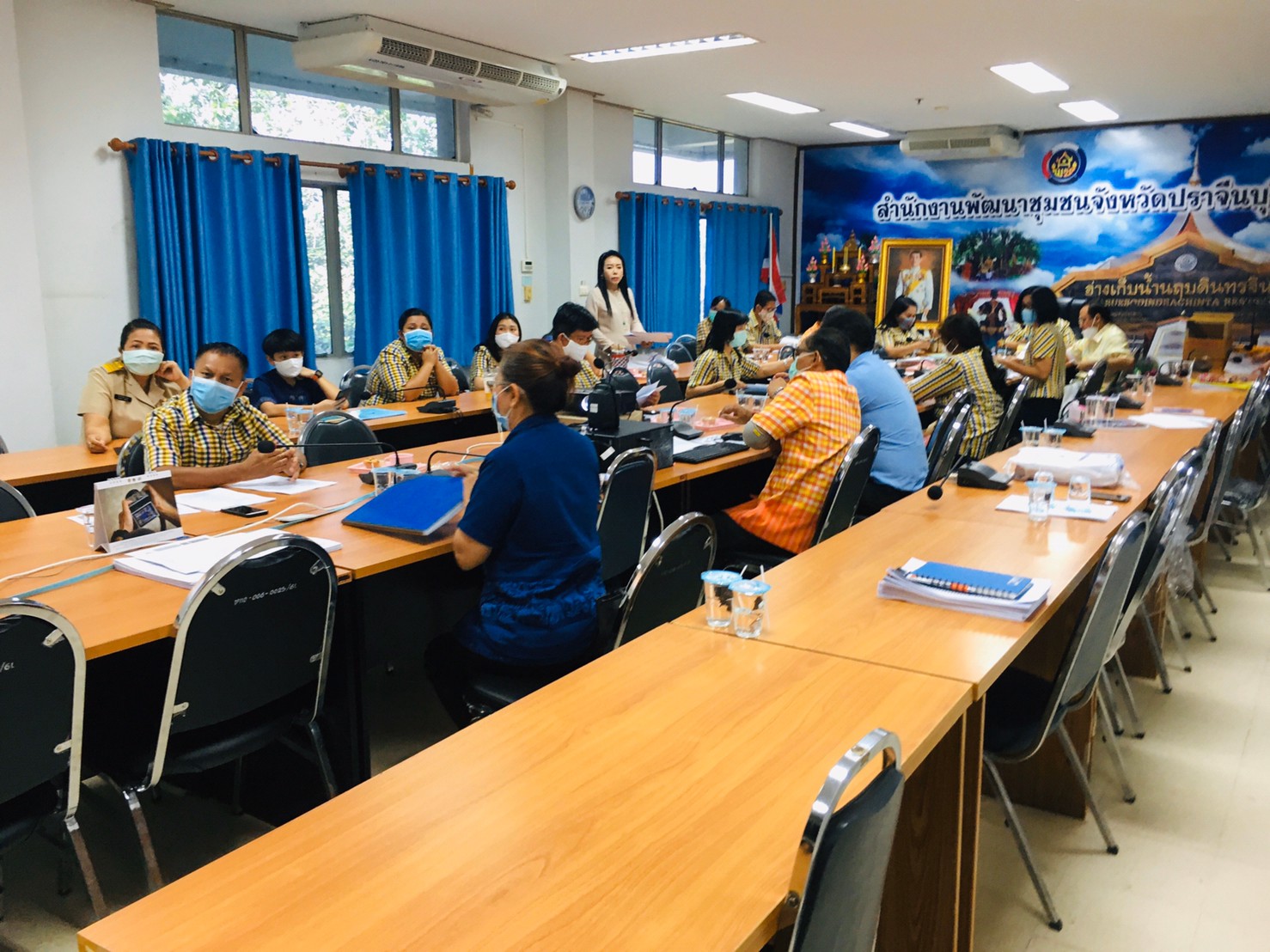 การประชุมผู้บริหาร และนักวิชาการพัฒนาชุมชน ครั้งที่ 4/2563 ประจำเดือนเมษายน 2563