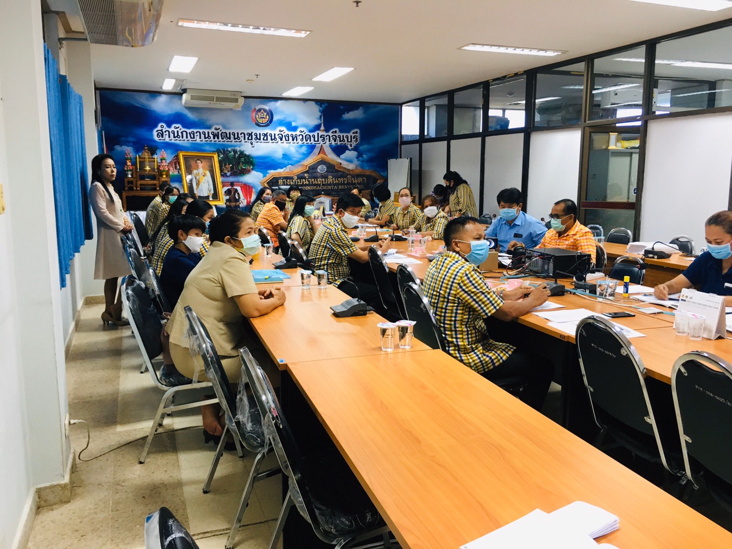 การประชุมผู้บริหาร และนักวิชาการพัฒนาชุมชน ครั้งที่ 4/2563 ประจำเดือนเมษายน 2563