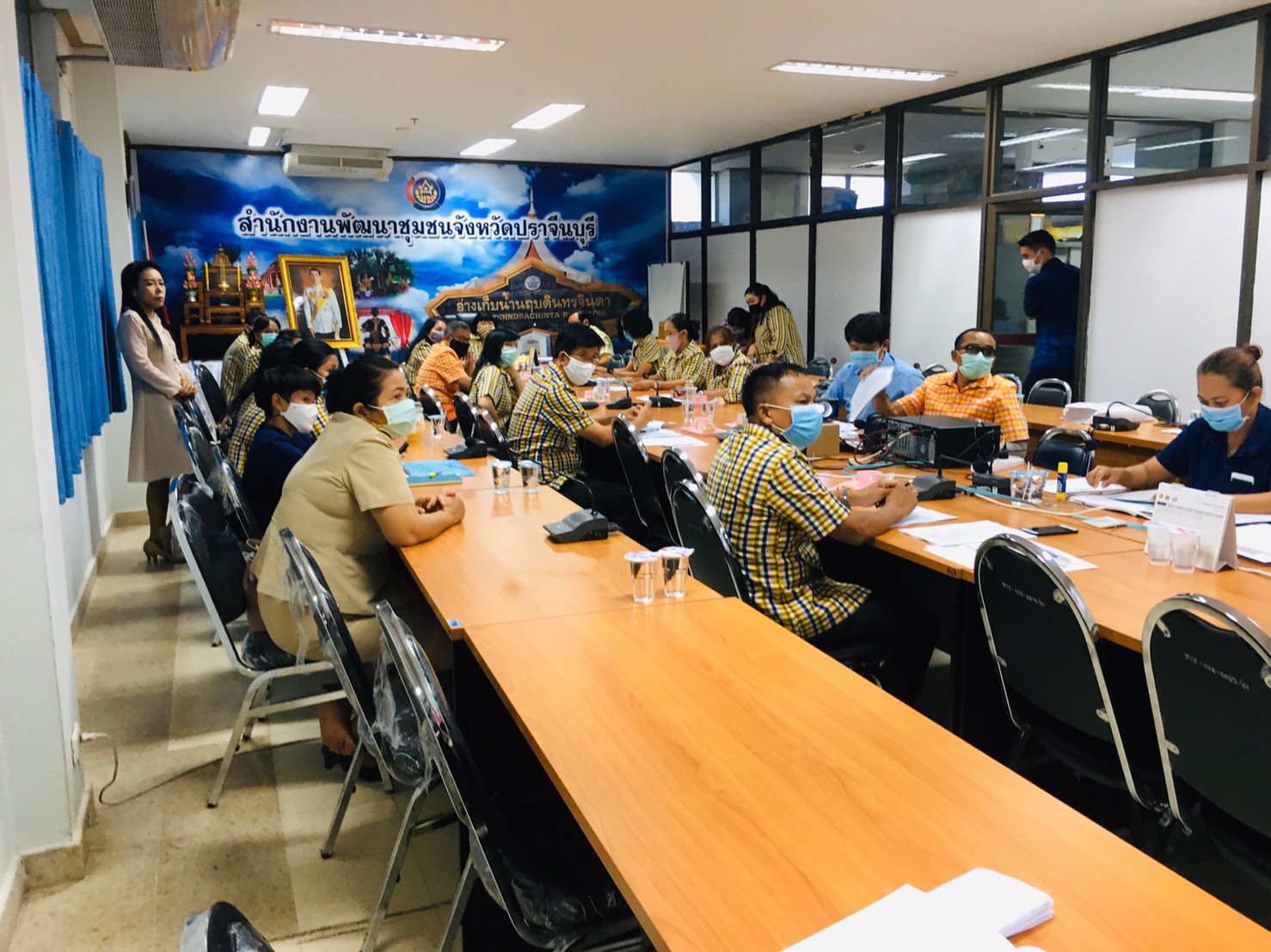 การประชุมผู้บริหาร และนักวิชาการพัฒนาชุมชน ครั้งที่ 4/2563 ประจำเดือนเมษายน 2563