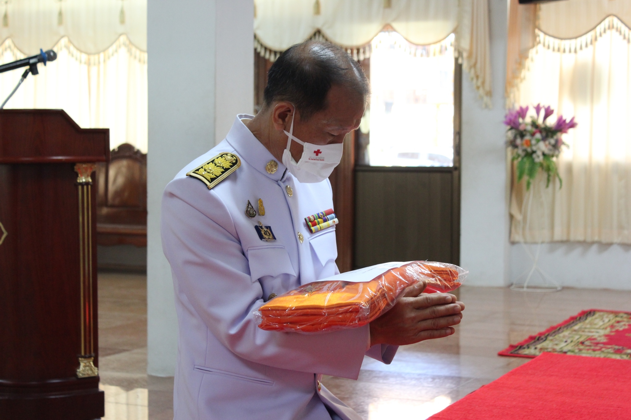 พิธีทอดผ้าป่าสมทบกองทุนพัฒนาเด็กชนบทในพระราชูปถัมภ์สมเด็จพระเทพรัตนราชสุดาฯ สยามบรมราชกุมารี ประจำปี 2563