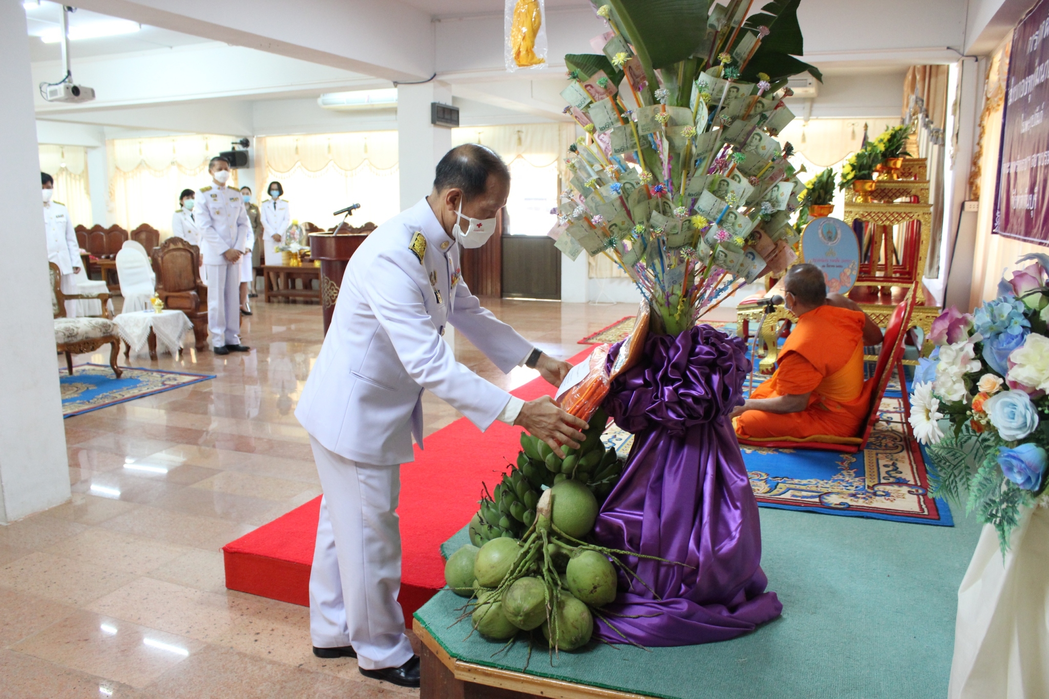 พิธีทอดผ้าป่าสมทบกองทุนพัฒนาเด็กชนบทในพระราชูปถัมภ์สมเด็จพระเทพรัตนราชสุดาฯ สยามบรมราชกุมารี ประจำปี 2563