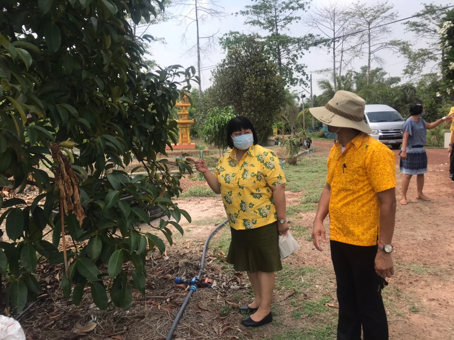 ติดตามการดำเนินงานโครงการพัฒนากสิกรรมสู่ระบบเศรษฐกิจพอเพียง : กิจกรรมเอามื้อสามัคคี โคก หนอง นา โมเดล หิ้วปิ่นโตไปเอามื้อสามัคคี ถือจอบเสียมไปพลิกฟื้นแผ่นดิน