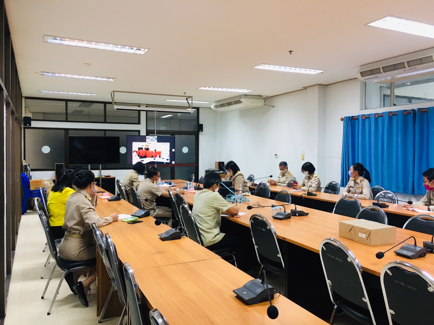 การประชุมเร่งรัดการเบิกจ่ายงบประมาณ ประจำปี พ.ศ. 2563 ผ่านระบบวิดีทัศน์ทางไกล (Video Conference)
