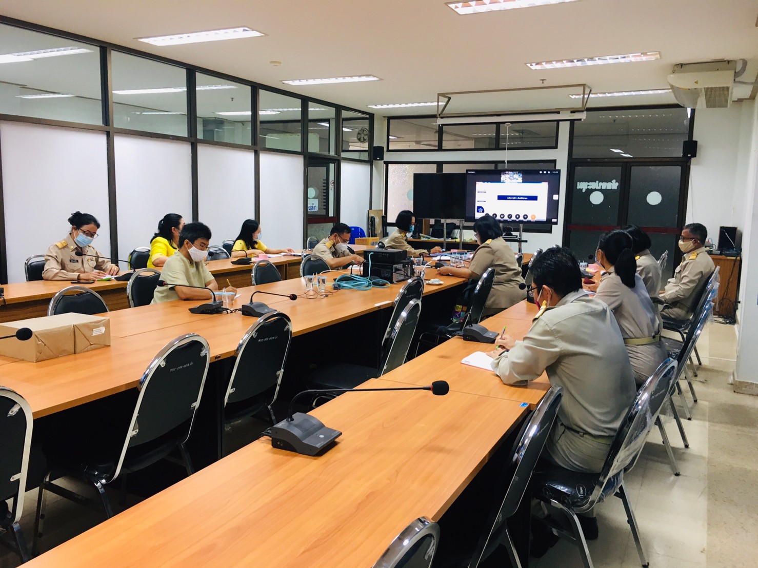 การประชุมเร่งรัดการเบิกจ่ายงบประมาณ ประจำปี พ.ศ. 2563 ผ่านระบบวิดีทัศน์ทางไกล (Video Conference)