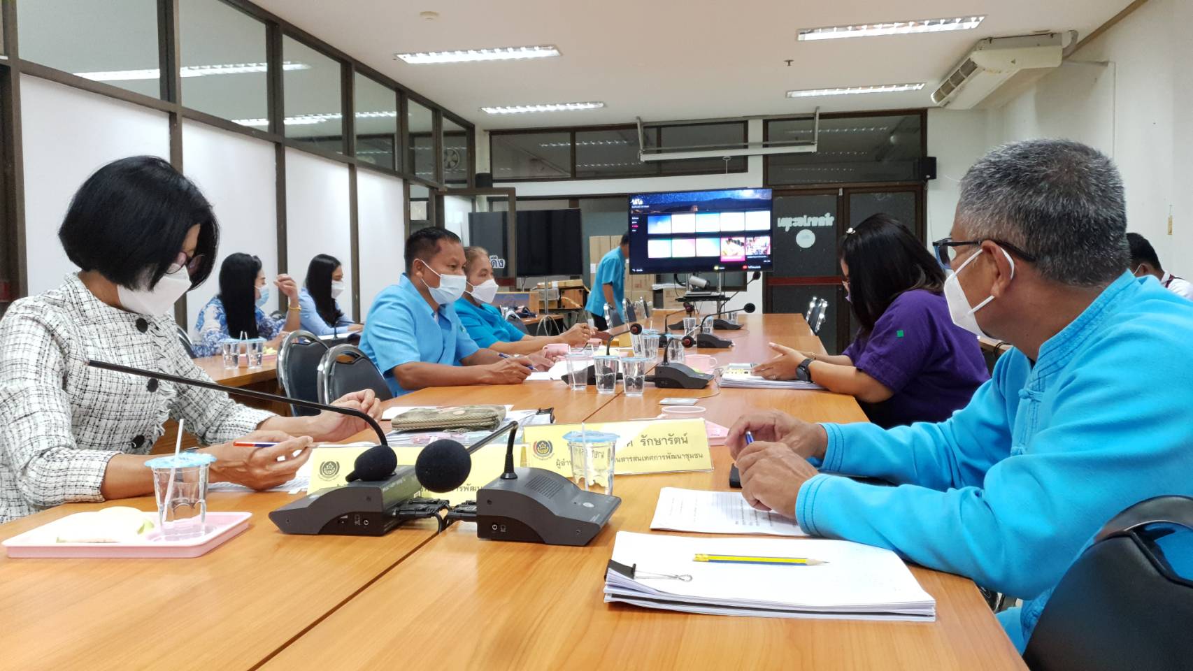 ประชุมผู้บริหารงานพัฒนาชุมชน และนักวิชาการพัฒนาชุมชนจังหวัดปราจีนบุรี ประจำเดือนตุลาคม พ.ศ.๒๕๖๔