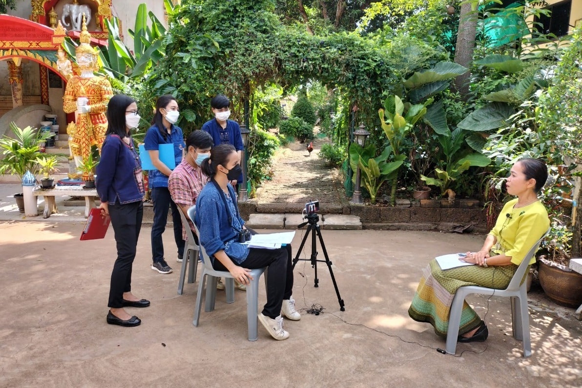 สืบสานภูมิปัญญาไทยพวน สู่อาชีพขนมจีนสมุนไพรกลุ่มสตรีบ้านแล้ง ตำบลดงกระทงยาม อำเภอศรีมหาโพธิ จังหวัดปราจีนบุรี
