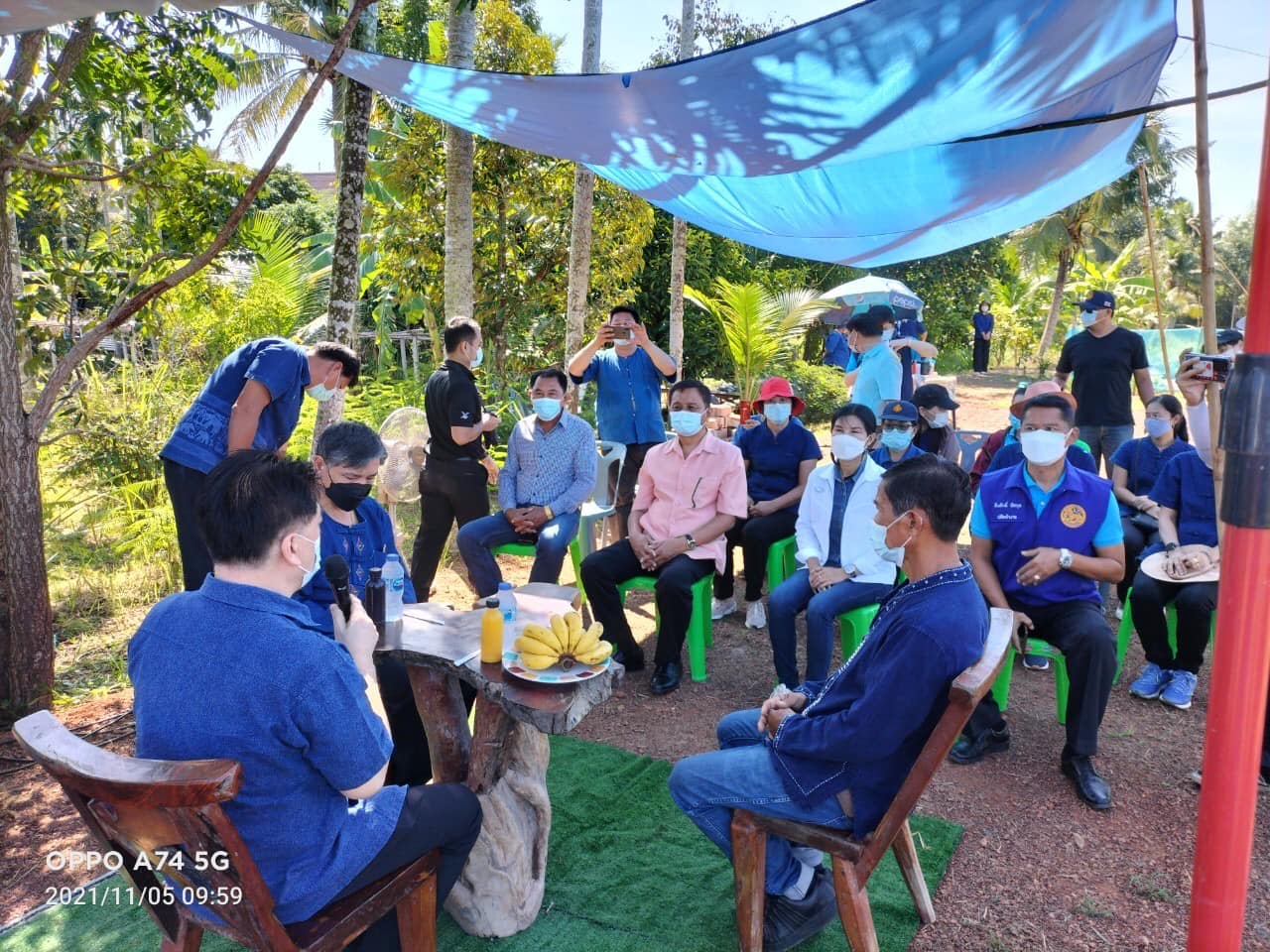 ตรวจเยี่ยมการดำเนินงานโครงการพัฒนาพื้นที่ต้นแบบการพัฒนาคุณภาพชีวิตตามหลักทฤษฎีใหม่ ประยุกต์สู่ “โคก หนอง นา โมเดล” ของ ร.อ.มานิต คำดวง อำเภอเมืองปราจีนบุรี