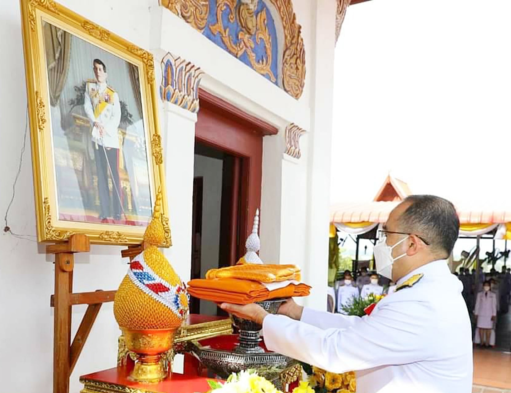 พช.ปราจีนบุรี ร่วมพิธีถวายผ้าพระกฐินพระราชทาน กรมการพัฒนาชุมชน ประจำปี ๒๕๖๔ ณ วัดธรรมามูลวรวิหาร จังหวัดชัยนาท