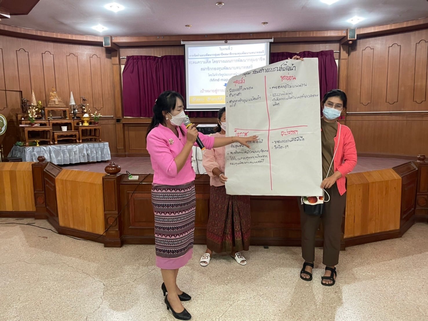พช.ปราจีนบุรี ดำเนินโครงการพัฒนาทักษะอาชีพแก่กลุ่มสมาชิกกองทุนพัฒนาบทบาทสตรี