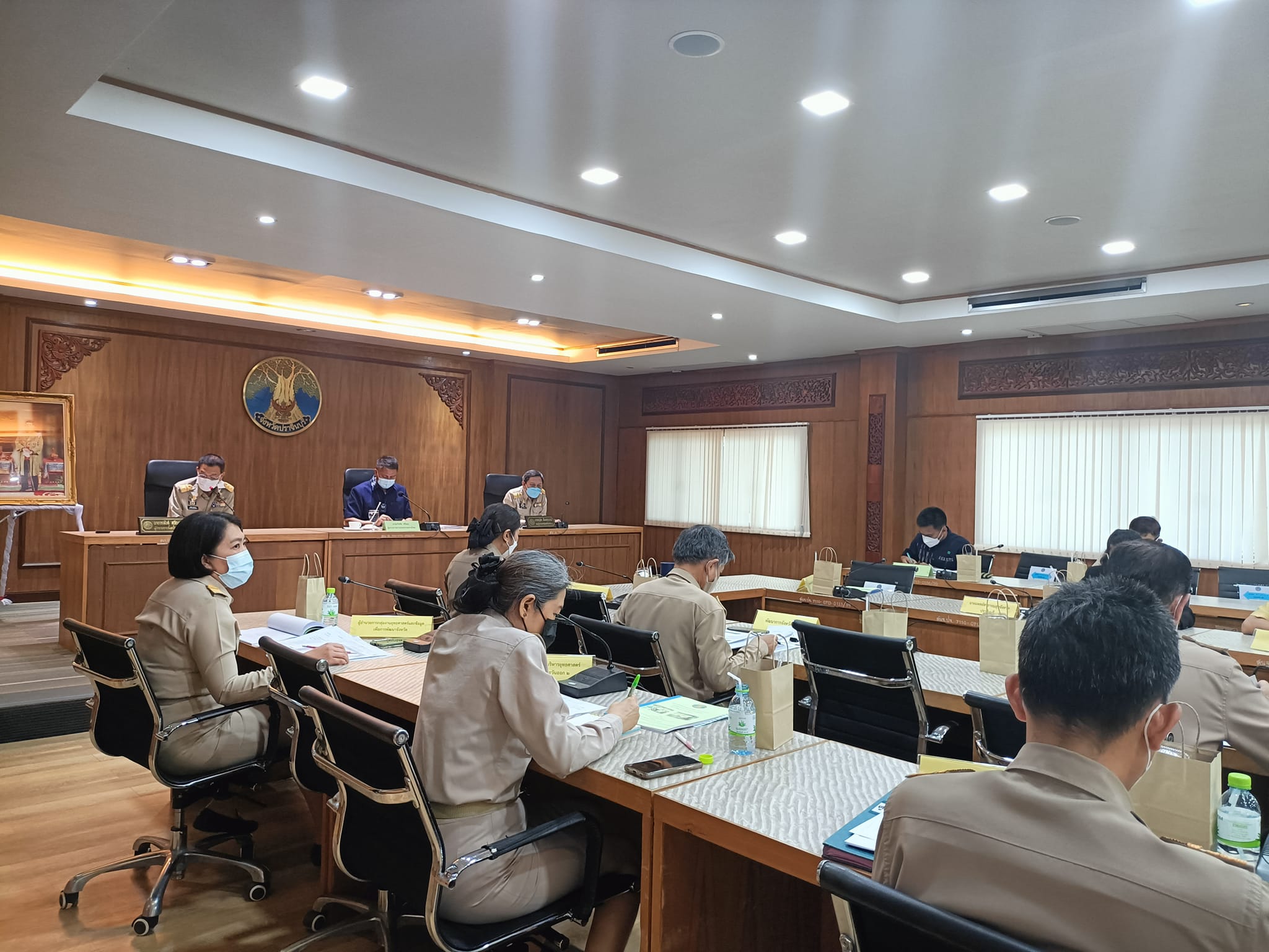 พช.ปราจีนบุรี ร่วมประชุมและให้การต้อนรับผู้ตรวจราชการกระทรวงมหาดไทยฯ