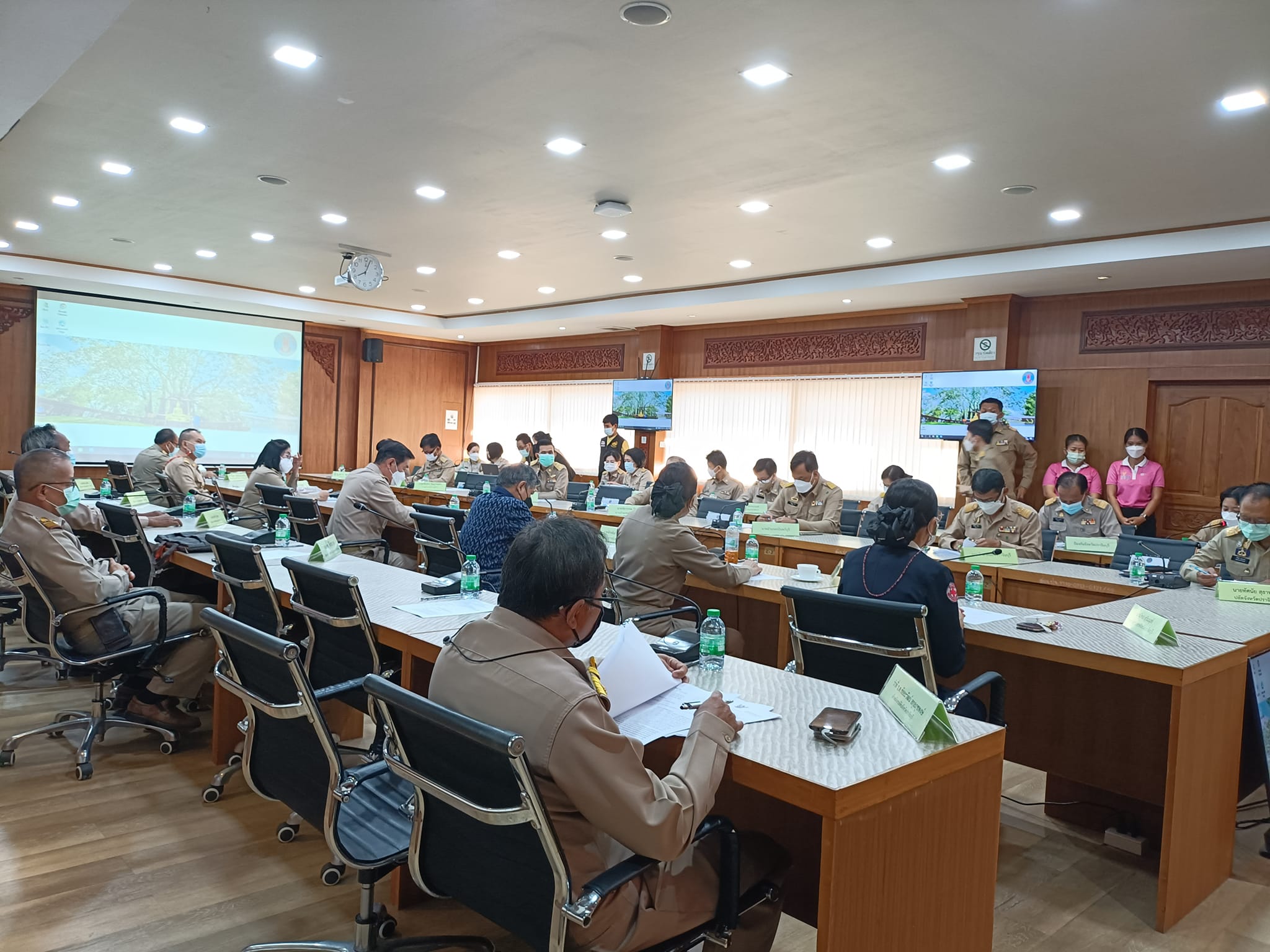พช.ปราจีนบุรี ร่วมการประชุมหัวหน้าส่วนราชการสังกัดกระทรวงมหาดไทย ประจำเดือนมกราคม 2565