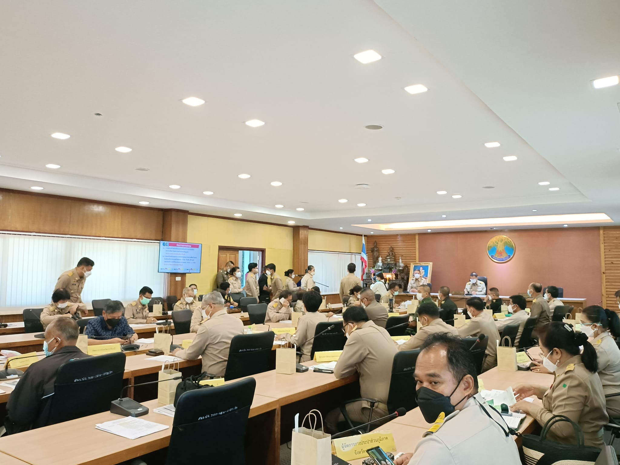 พช.ปราจีนบุรี ร่วมประชุมคณะกรมการจังหวัดปราจีนบุรี ครั้งที่ 1/2565 ประจำเดือนมกราคม 2565