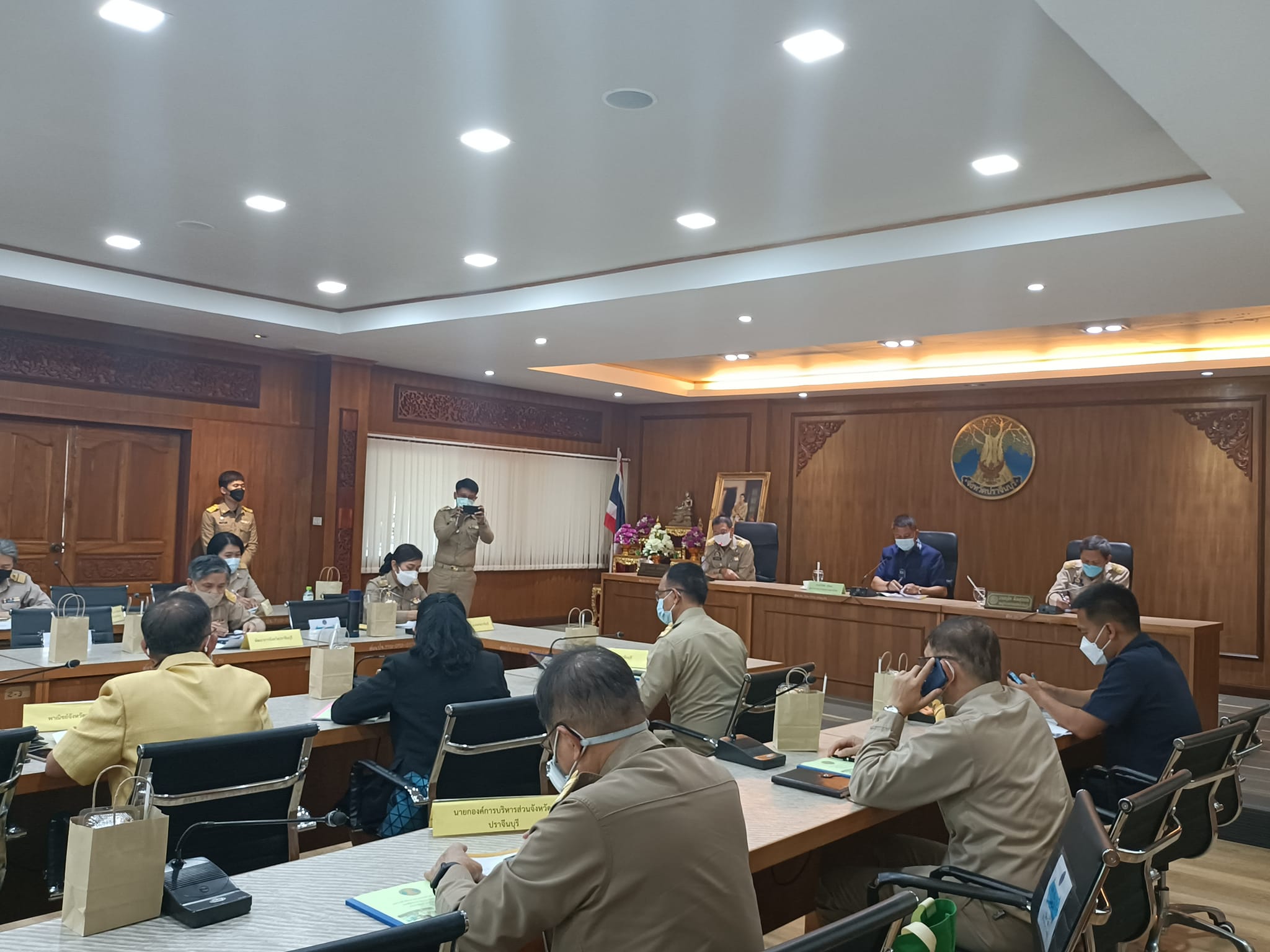 พช.ปราจีนบุรี ร่วมประชุมและให้การต้อนรับผู้ตรวจราชการกระทรวงมหาดไทยฯ