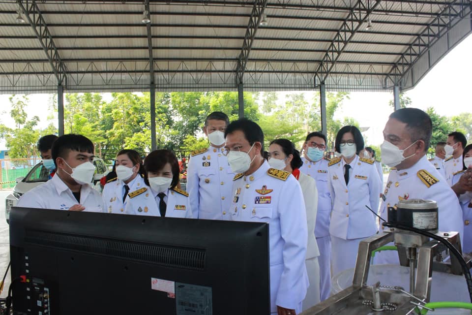 พช. ปราจีนบุรี ร่วมพิธีถวายเครื่องสักการะแด่พระบาทสมเด็จพระบรมชนกาธิเบศร มหาภูมิพลอดุลยเดชมหาราช บรมนาถบพิตร เนื่องในวันมาตรฐานฝีมือแรงงานแห่งชาติ ประจำปี 2565