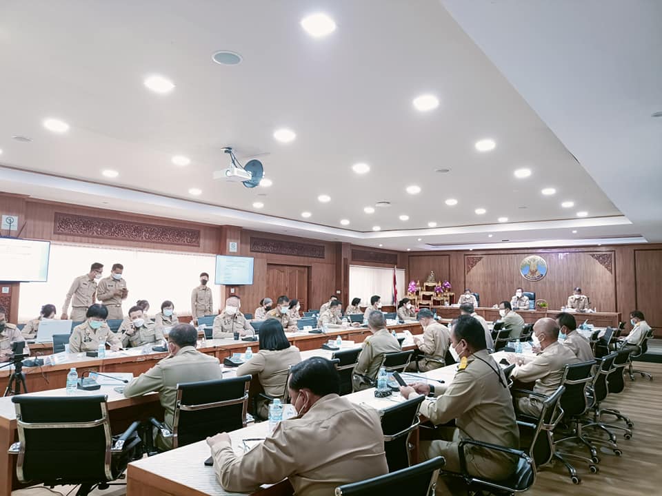 พช.ปราจีนบุรี ร่วมประชุมหัวหน้าส่วนราชการสังกัดกระทรวงมหาดไทย  ประจำเดือนมีนาคม 2565
