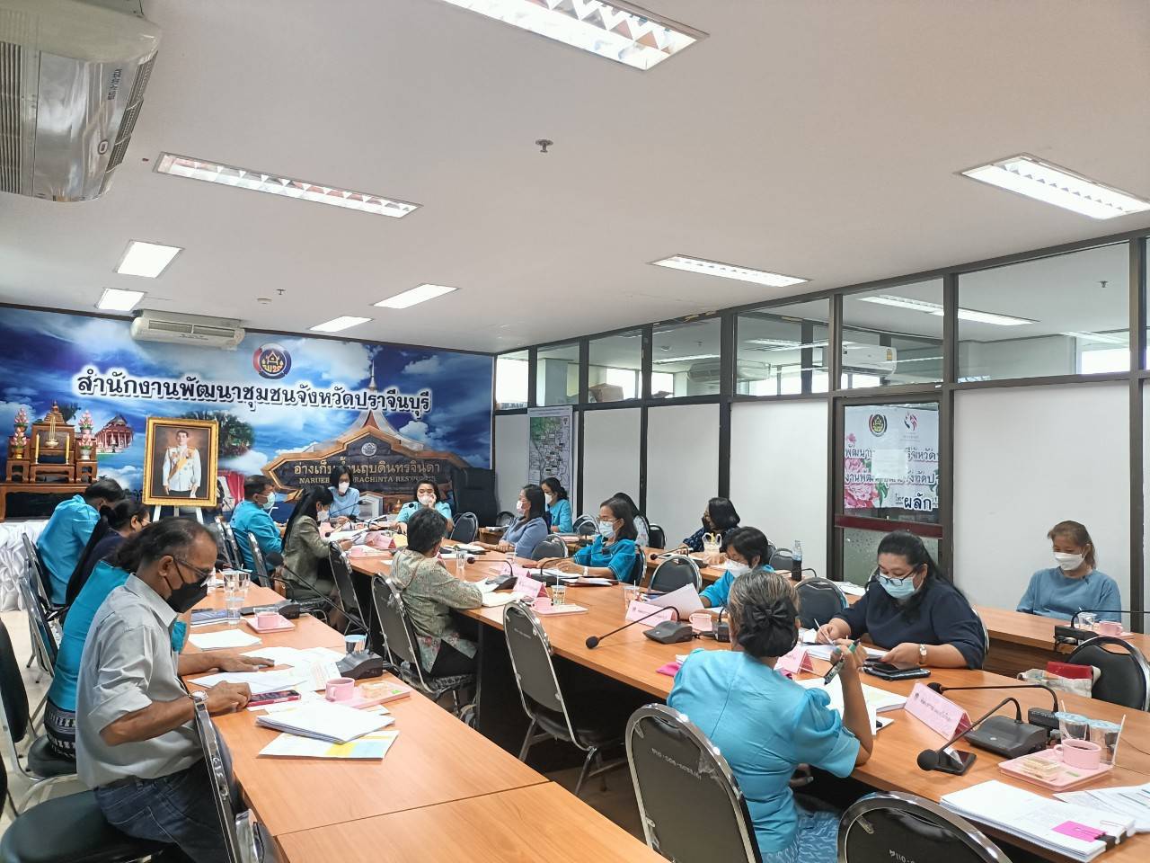 พช.ปราจีนบุรี ประชุมผู้บริหารงานพัฒนาชุมชน และนักวิชาการพัฒนาชุมชนจังหวัด ครั้งที่  2/2565