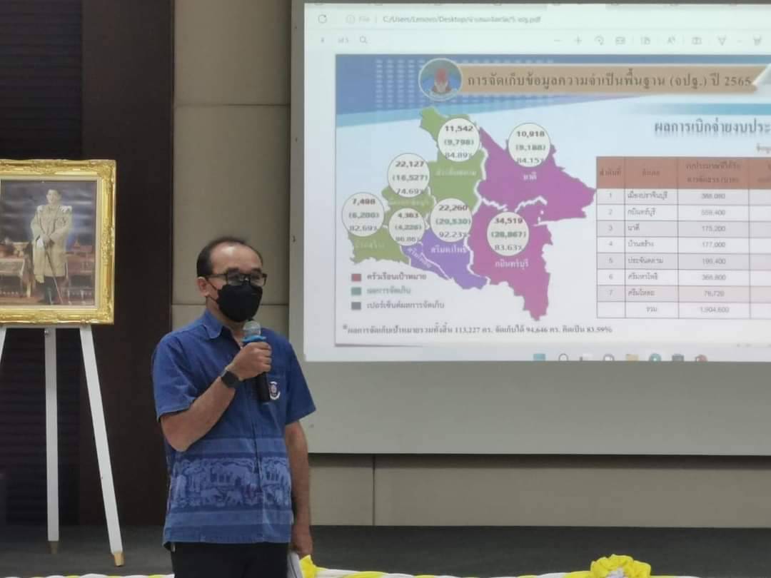 พช.ปราจีนบุรี ร่วมประชุมโครงการเพิ่มประสิทธิภาพการตรวจราชการ กิจกรรมที่ 3 ประชุมเชิงปฏิบัติการตรวจติดตามการดำเนินงานของหน่วยตรวจรับรายไตรมาส 3 (ครั้งที่ 3/2565) เขตตรวจราชการที่ 9 กลุ่มจังหวัดภาคตะวันออก 2