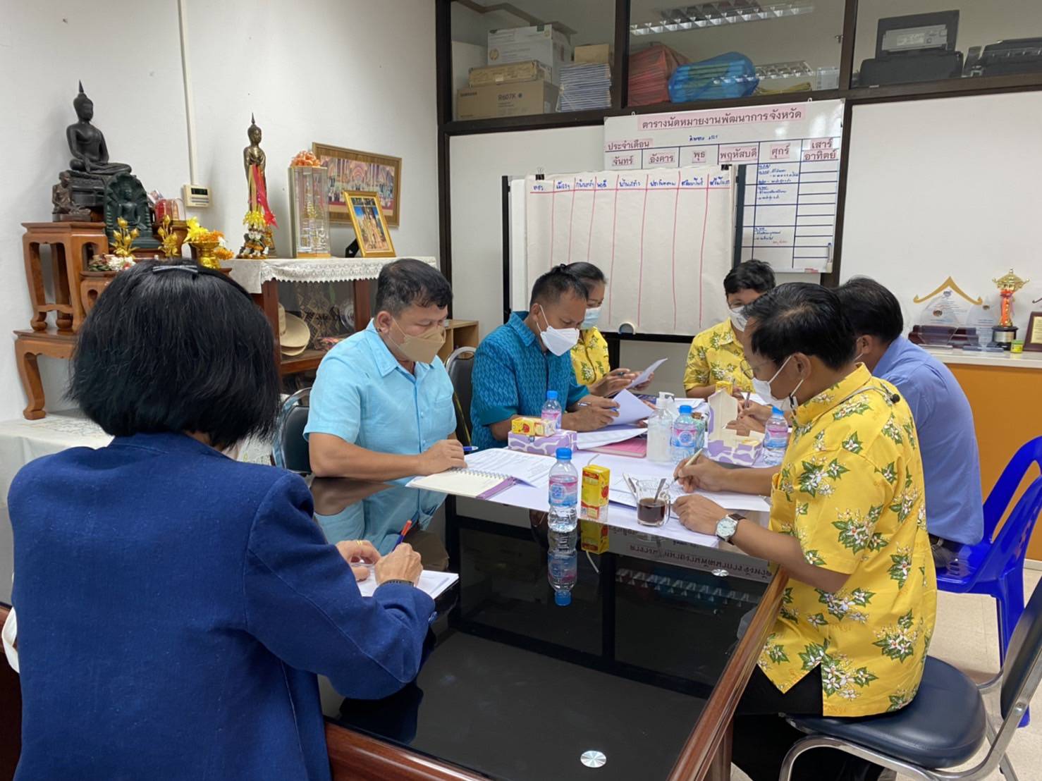 พช.ปราจีนบุรี ประชุมคณะทำงานพิจารณาจัดทำข้อตกลงการปฏิบัติราชการและผลการประเมินผลการปฏิบัติราชการของข้าราชการสังกัดกรมการพัฒนาชุมชน จังหวัดปราจีนบุรี