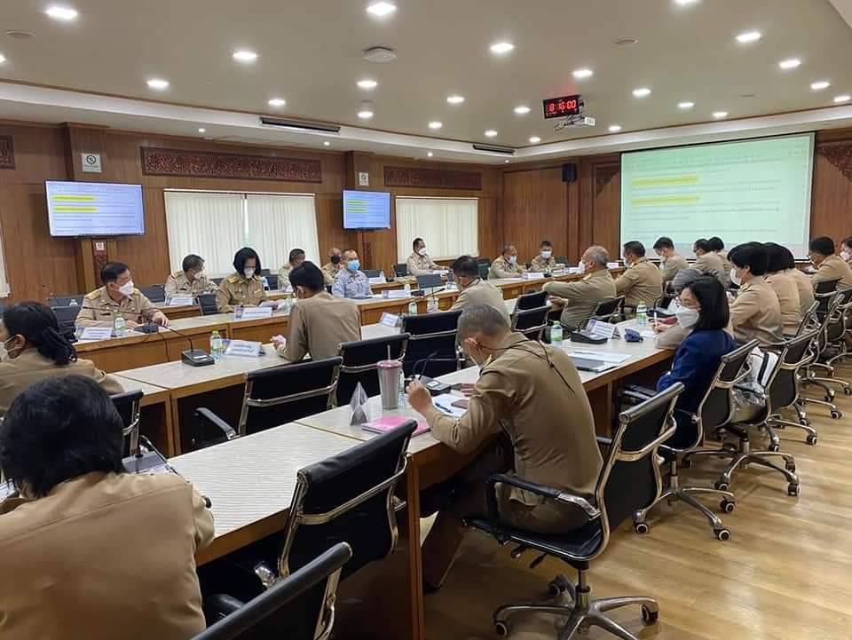 พช.ปราจีนบุรี ร่วมประชุมหัวหน้าส่วนราชการสังกัดกระทรวงมหาดไทย และนายอำเภอ ประจำเดือนสิงหาคม 2565