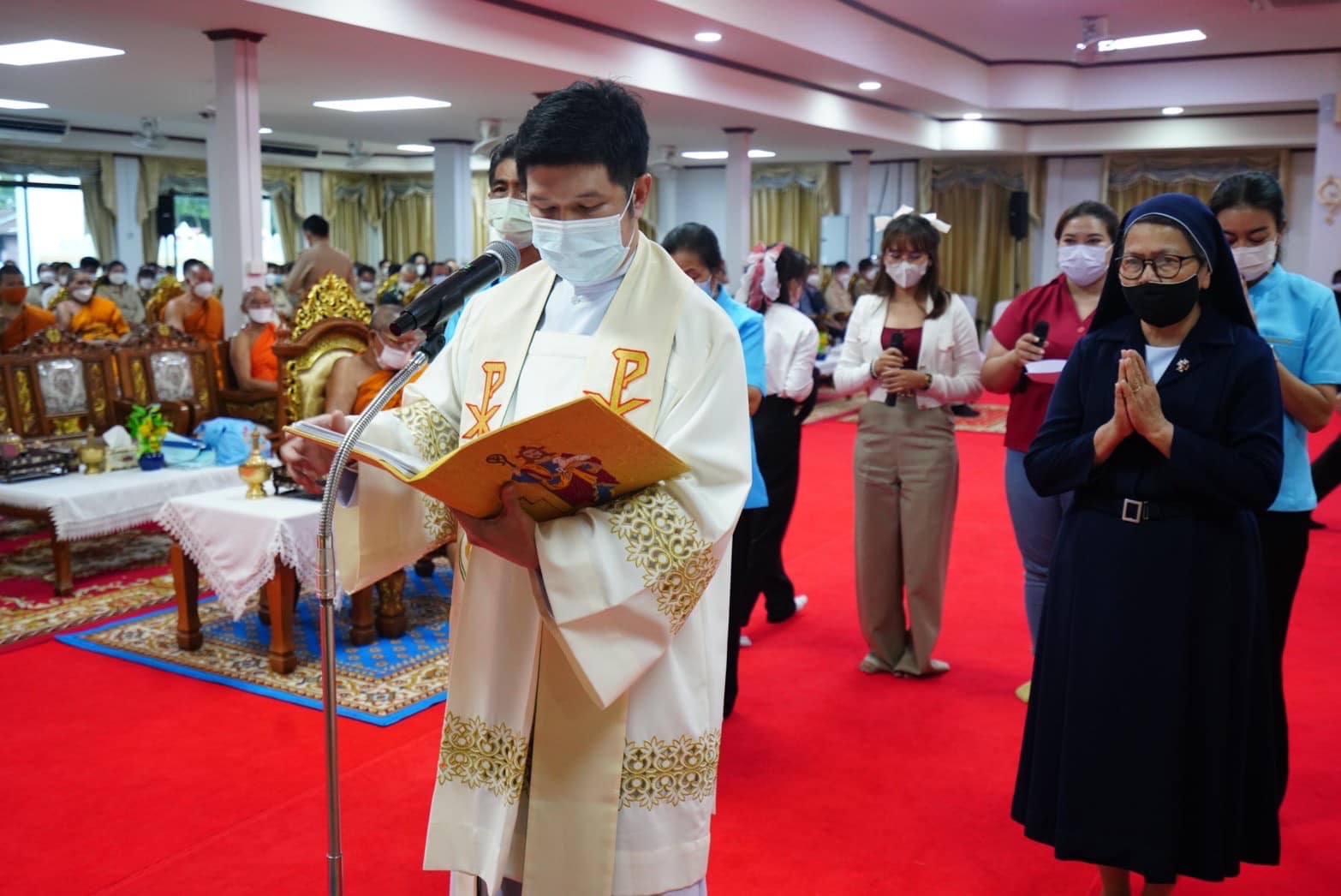 ✨✨”พช.ปราจีนบุรี ร่วมพิธีเจริญพระพุทธมนต์ เจริญจิตตภาวนา และพิธีมหามงคลทางศาสนา 3 ศาสนา เพื่อถวายพระพรชัยมงคลแด่สมเด็จพระเจ้าลูกเธอ เจ้าฟ้าพัชรกิติยาภา นเรนทิราเทพยวดี  กรมหลวงราชสาริณีสิริพัชร มหาวัชรราชธิดา”