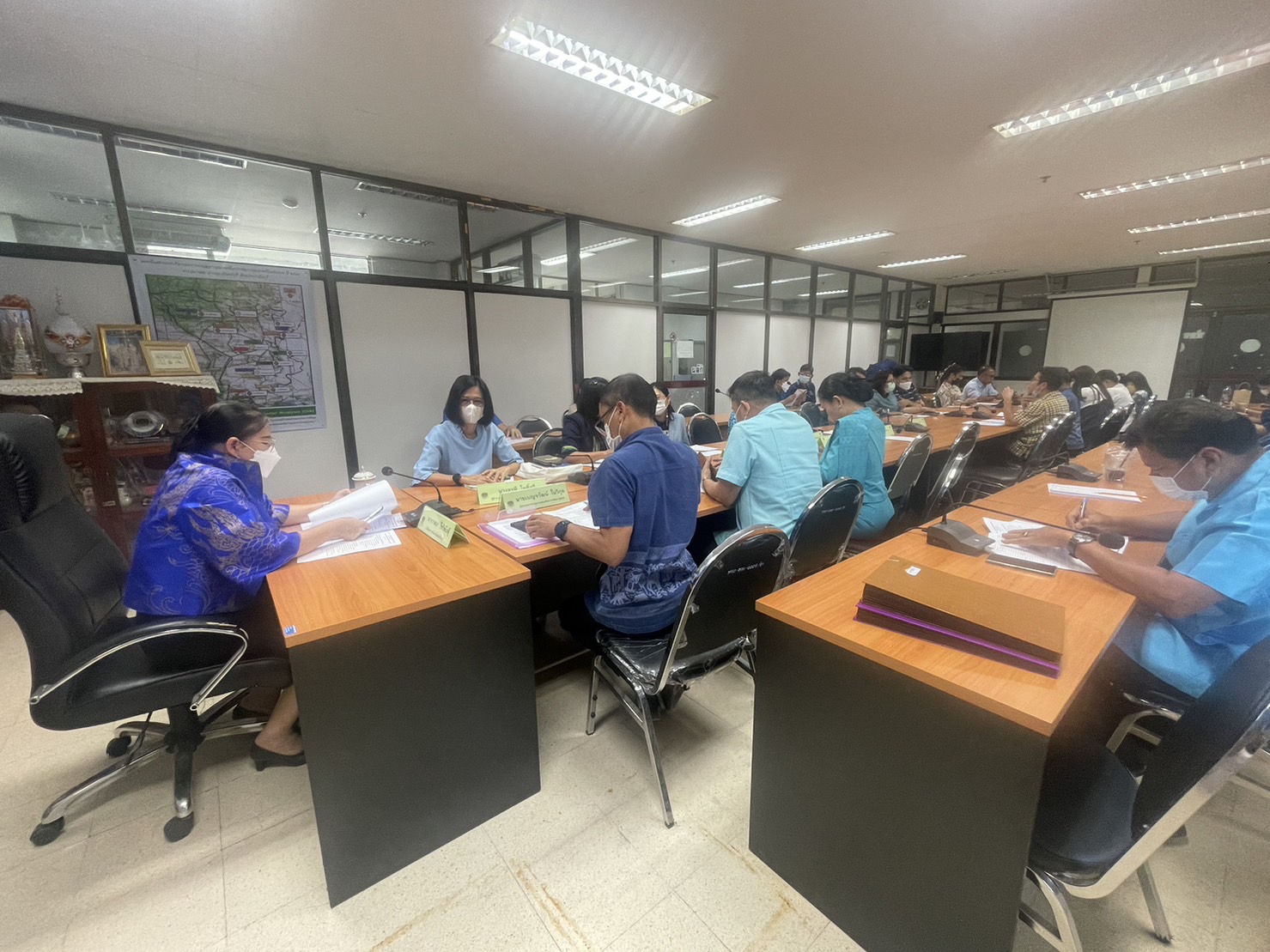 ✨✨”พช.ปราจีนบุรี ประชุมการจัดงานโครงการ “คนปราจีนบุรี ร่วมสืบสานอนุรักษ์สินผ้าถิ่นไทยดำรงไว้ในแผ่นดิน””