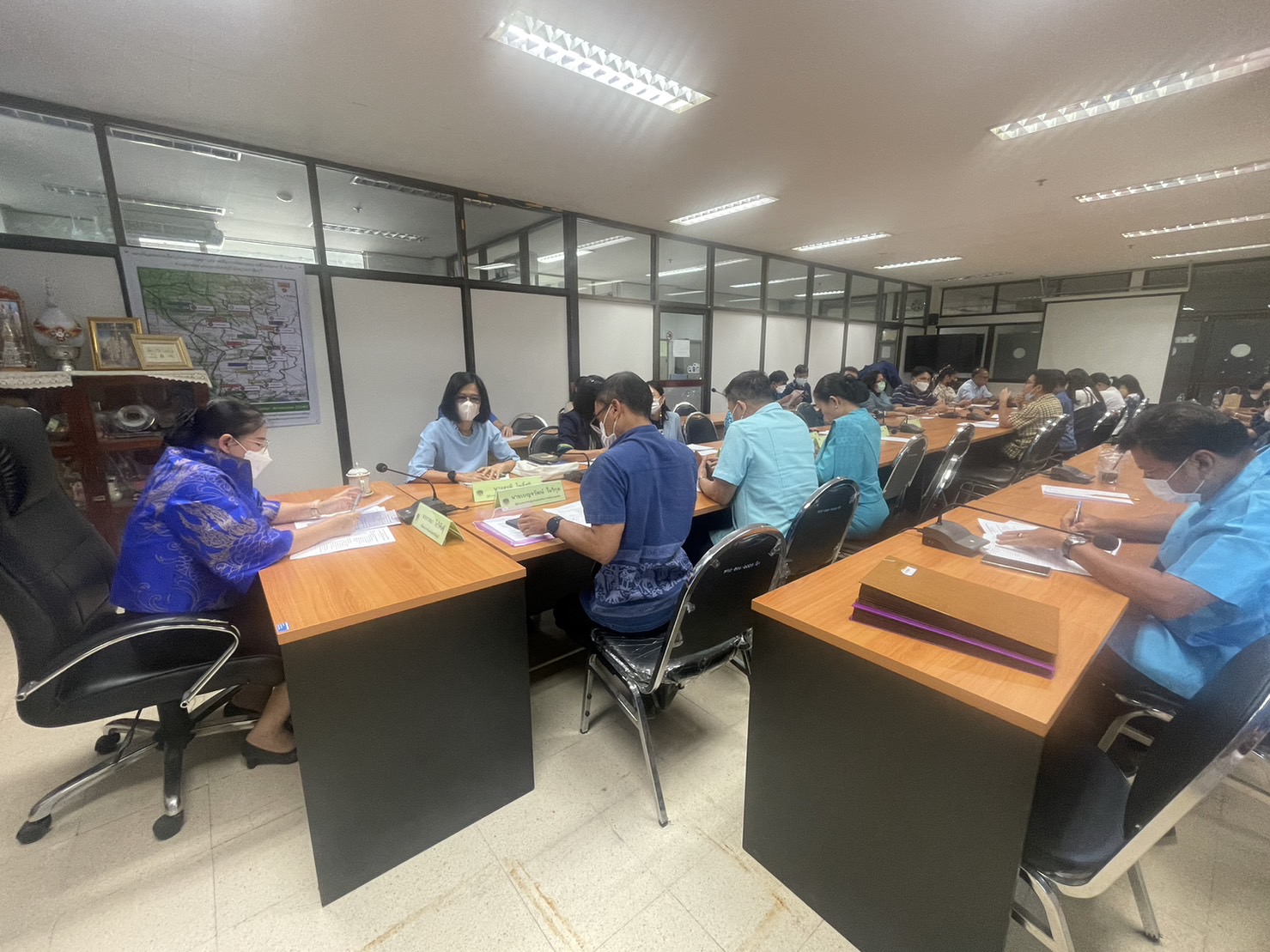 ✨✨”พช.ปราจีนบุรี ประชุมการจัดงานโครงการ “คนปราจีนบุรี ร่วมสืบสานอนุรักษ์สินผ้าถิ่นไทยดำรงไว้ในแผ่นดิน””
