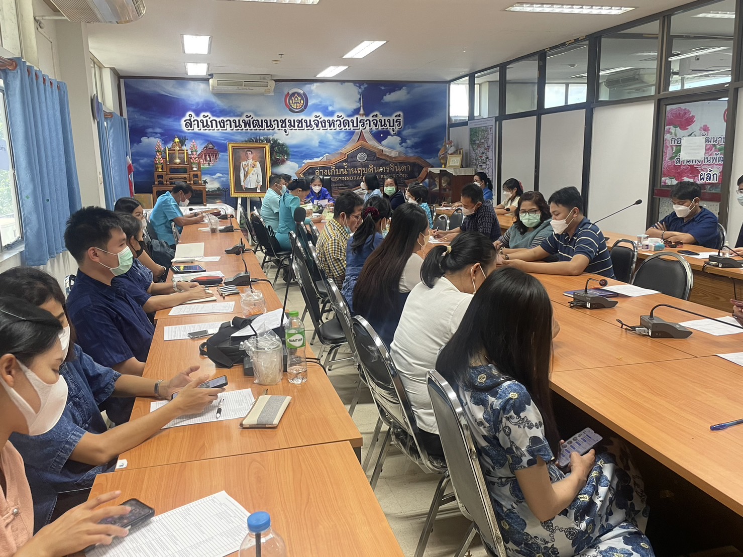 ✨✨”พช.ปราจีนบุรี ประชุมการจัดงานโครงการ “คนปราจีนบุรี ร่วมสืบสานอนุรักษ์สินผ้าถิ่นไทยดำรงไว้ในแผ่นดิน””