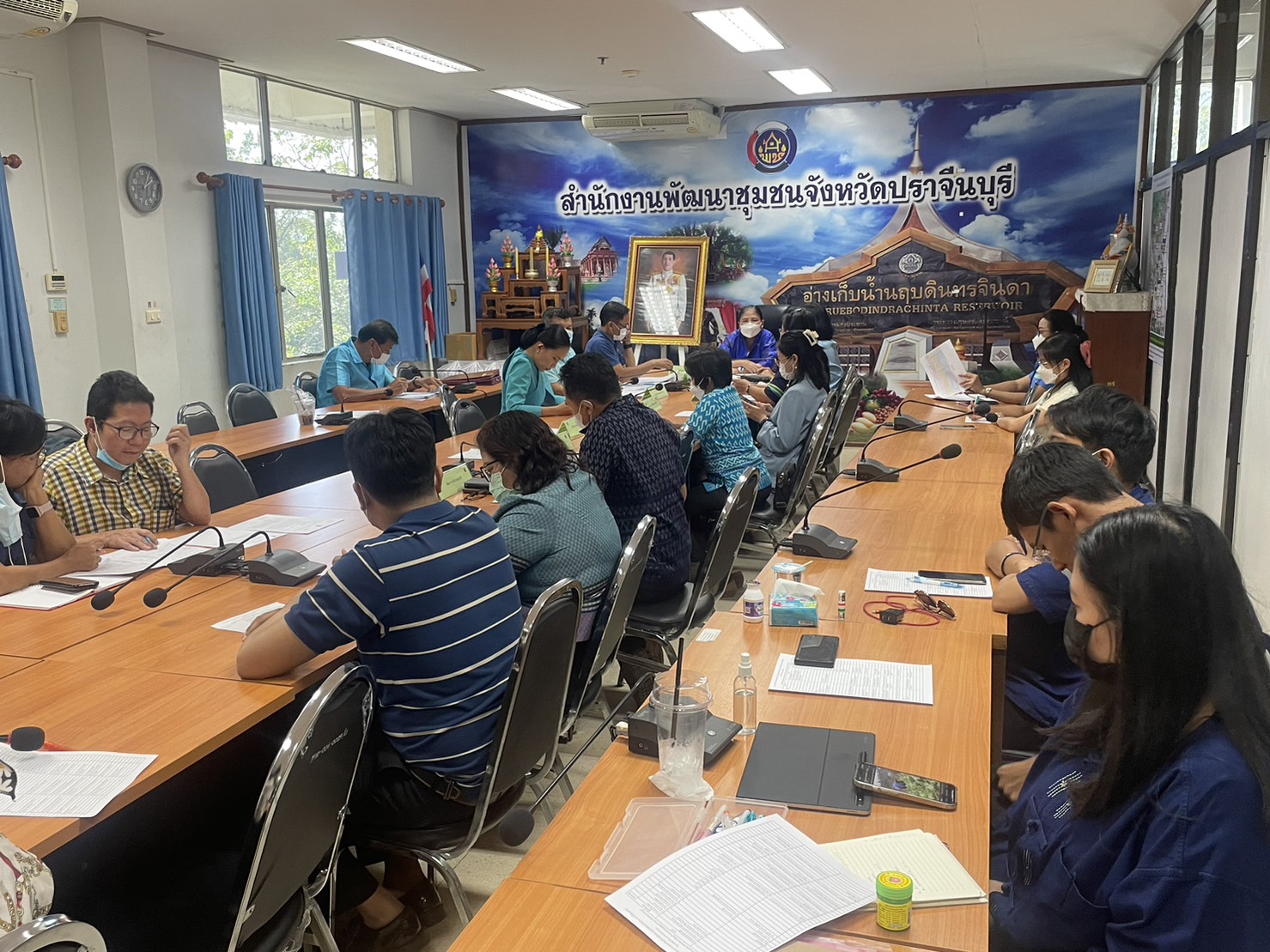 ✨✨”พช.ปราจีนบุรี ประชุมการจัดงานโครงการ “คนปราจีนบุรี ร่วมสืบสานอนุรักษ์สินผ้าถิ่นไทยดำรงไว้ในแผ่นดิน””