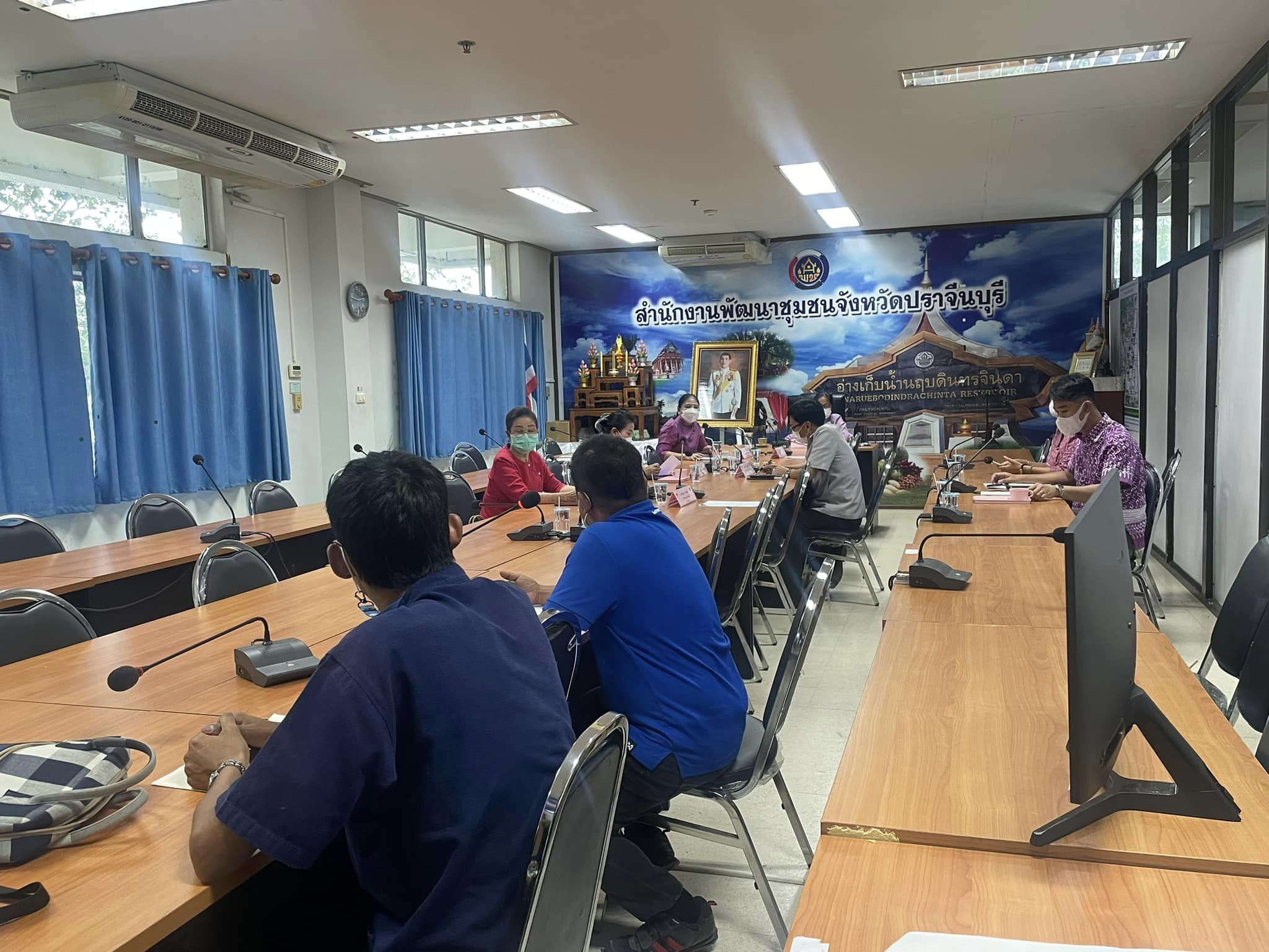 ✨✨”พช.ปราจีนบุรี ประชุมพิจารณาคลิปวิดีโอการประกวดร้องเพลงรำวงมหาดไทย”