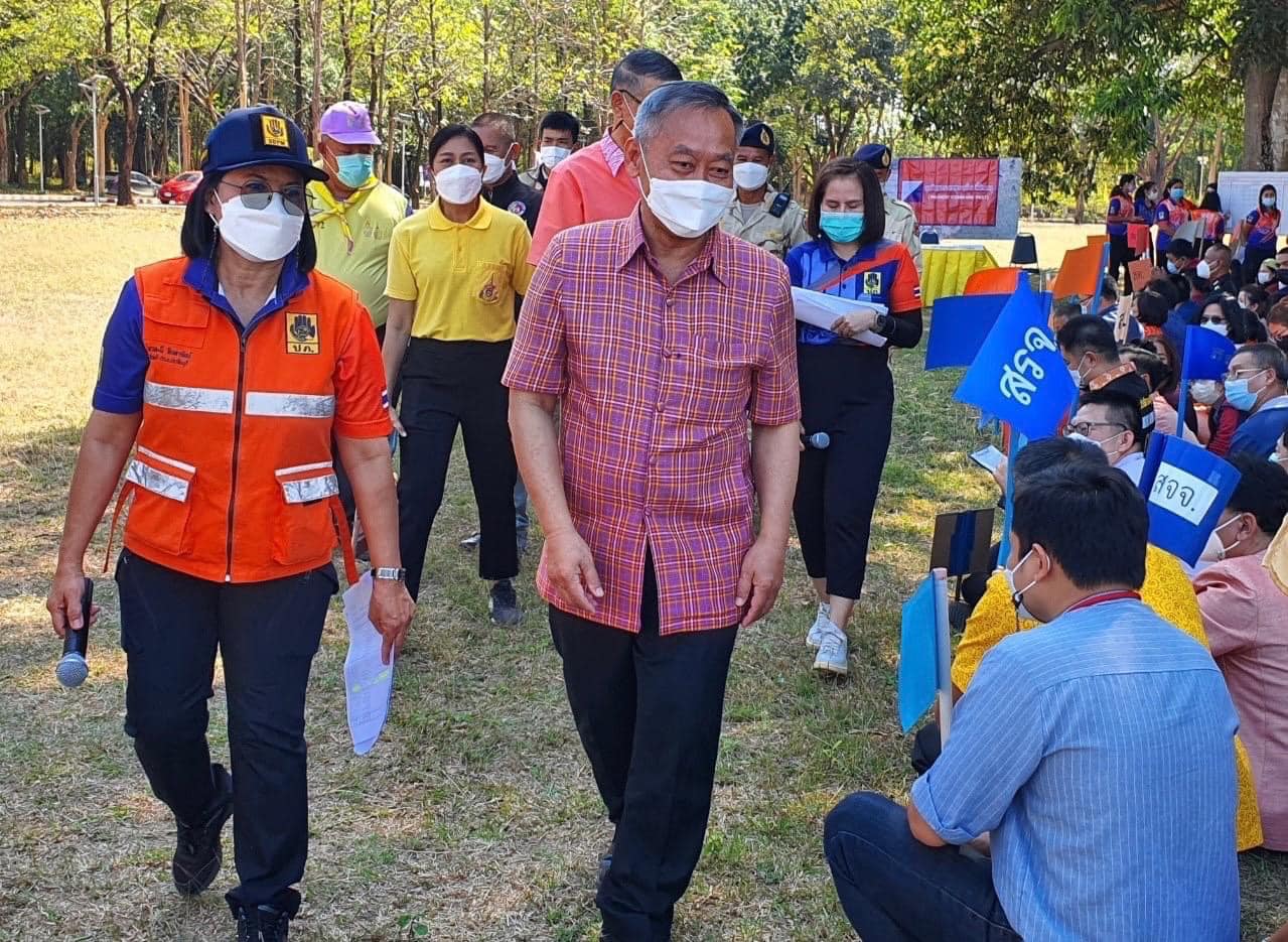 ✨✨”พช.ปราจีนบุรี ร่วมฝึกอพยพหนีไฟในศาลากลางจังหวัดปราจีนบุรี ประจำปีงบประมาณ พ.ศ. 2566”
