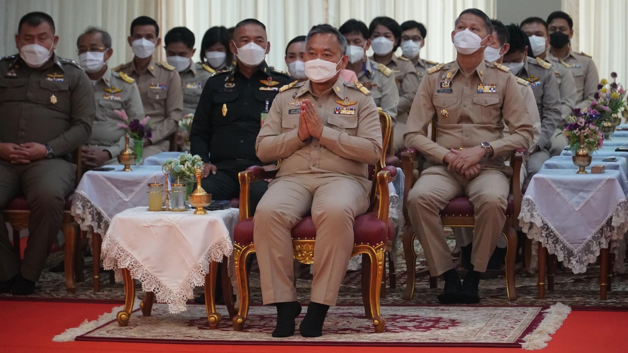 ✨✨”พช.ปราจีนบุรี ร่วมพิธีลาสิกขา โครงการบรรพชาอุปสมบท 99 รูป ถวายพระพรชัยมงคลแด่สมเด็จพระเจ้าลูกเธอ เจ้าฟ้าพัชรกิติยาภา นเรนทิราเทพยวดี กรมหลวงราชสาริณีสิริพัชร มหาวัชรราชธิดา กระทรวงมหาดไทย”