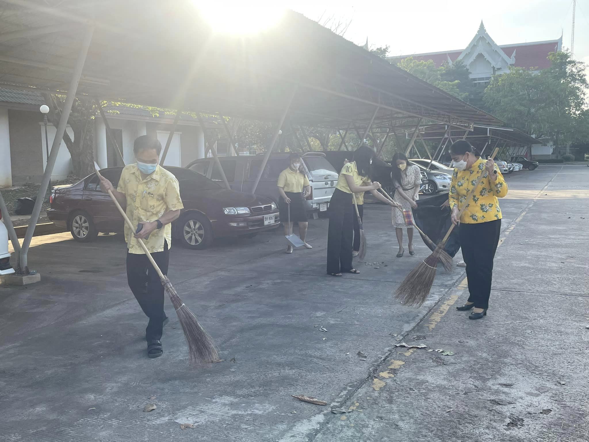 ✨✨”พช.ปราจีนบุรี ร่วมกิจกรรมทำความสะอาดสถานที่ตั้งของหน่วยงานและบริเวณ โดยรอบเป็นประจำทุกวันพุธ”