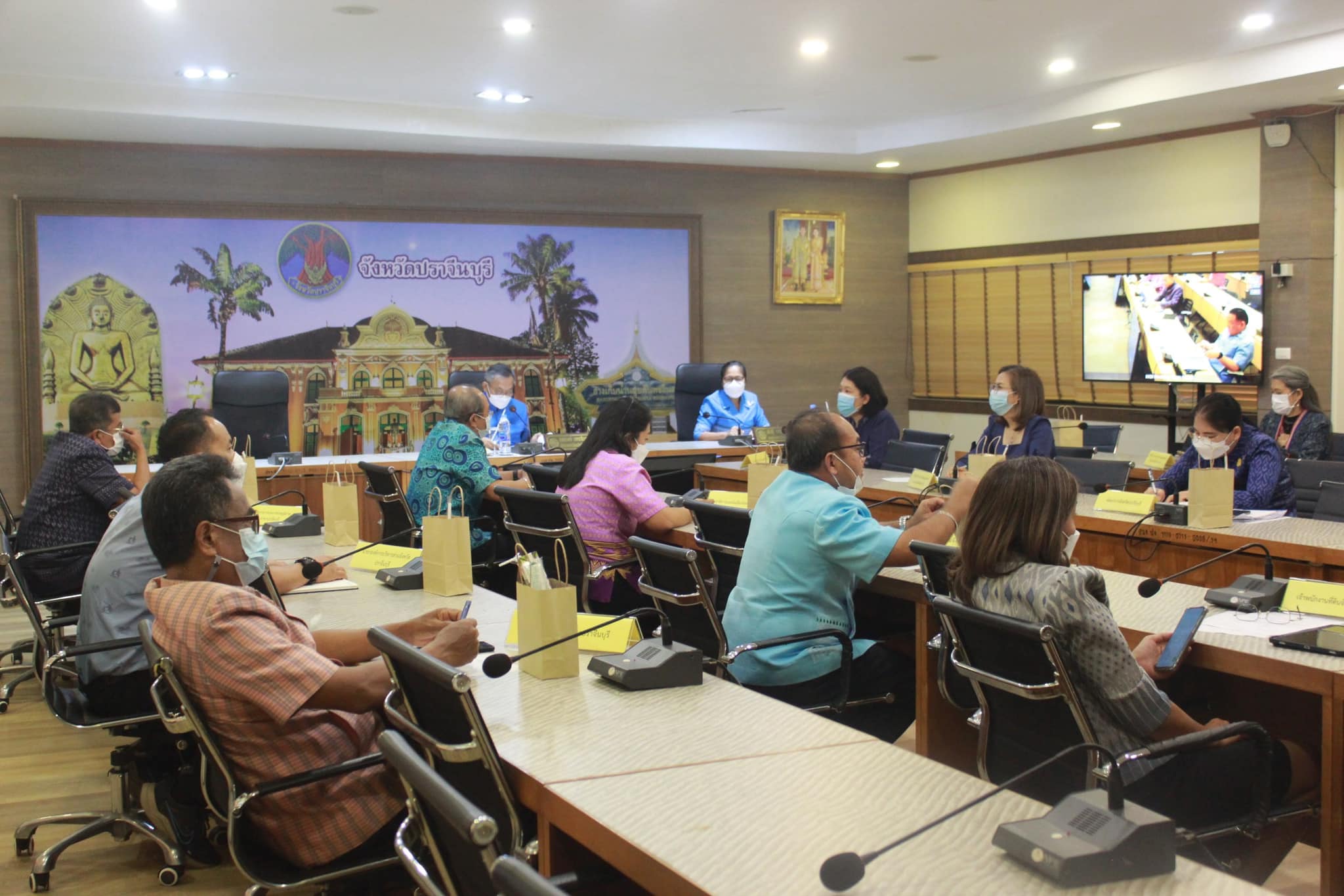 ✨✨”พช.ปราจีนบุรี ร่วมประชุมขับเคลื่อนและติดตามนโยบายของรัฐบาลและภารกิจสำคัญของกระทรวงมหาดไทย ประจำปีงบประมาณ พ.ศ. 2566 (เดือน กุมภาพันธ์ 2566) ผ่านระบบ Video Conference System(VCS)″