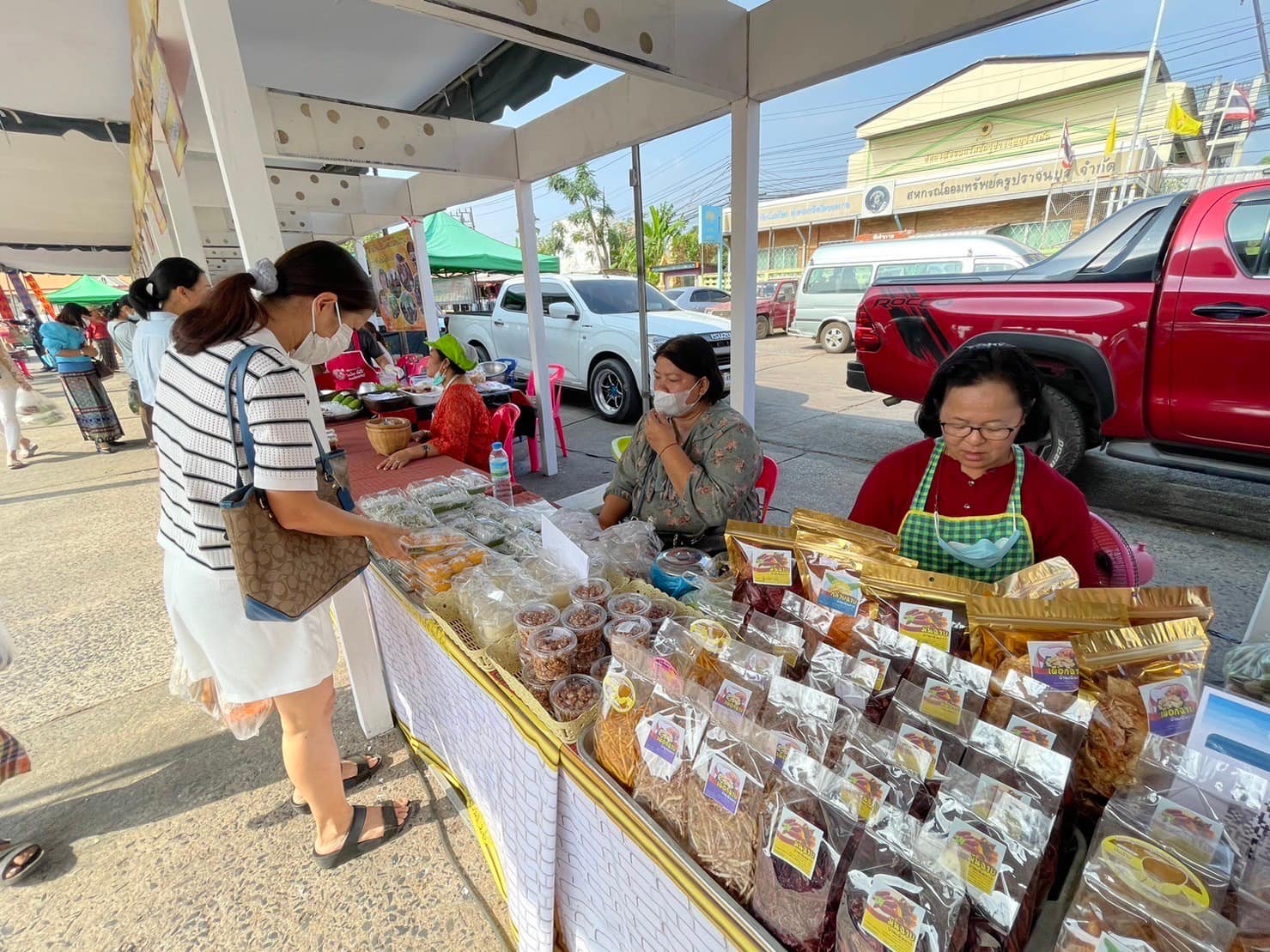 ??”พช.ปราจีนบุรี จัดโครงการส่งเสริมช่องทางการตลาดผลิตภัณฑ์กลุ่มอาชีพสมาชิกกองทุนพัฒนาบทบาทสตรี”
