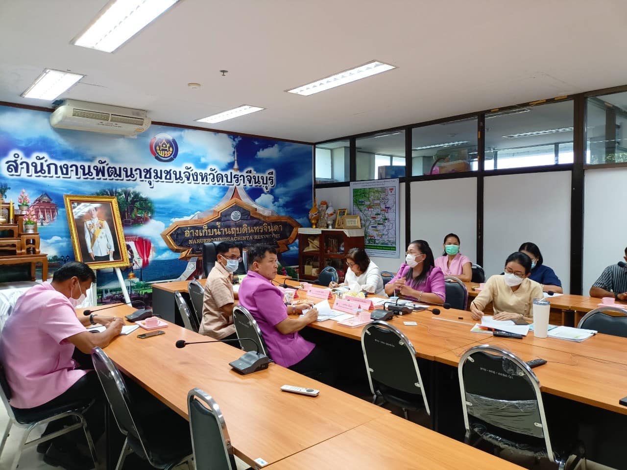 ✨✨”พช.ปราจีนบุรี ร่วมประชุมกรมการพัฒนาชุมชน ครั้งที่ 3/2566 ผ่านระบบ Video Conference System(VCS)”
