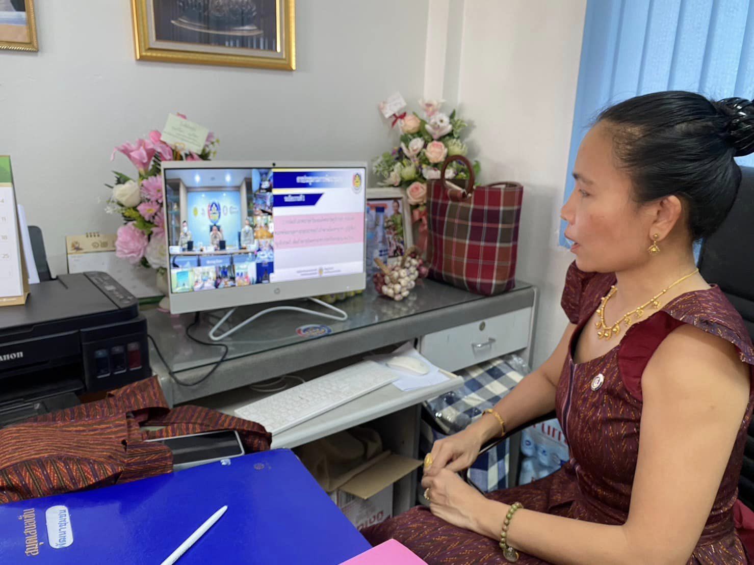 ✨✨”พช.ปราจีนบุรี ร่วมประชุมกรมการพัฒนาชุมชน ครั้งที่ 3/2566 ผ่านระบบ Video Conference System(VCS)”