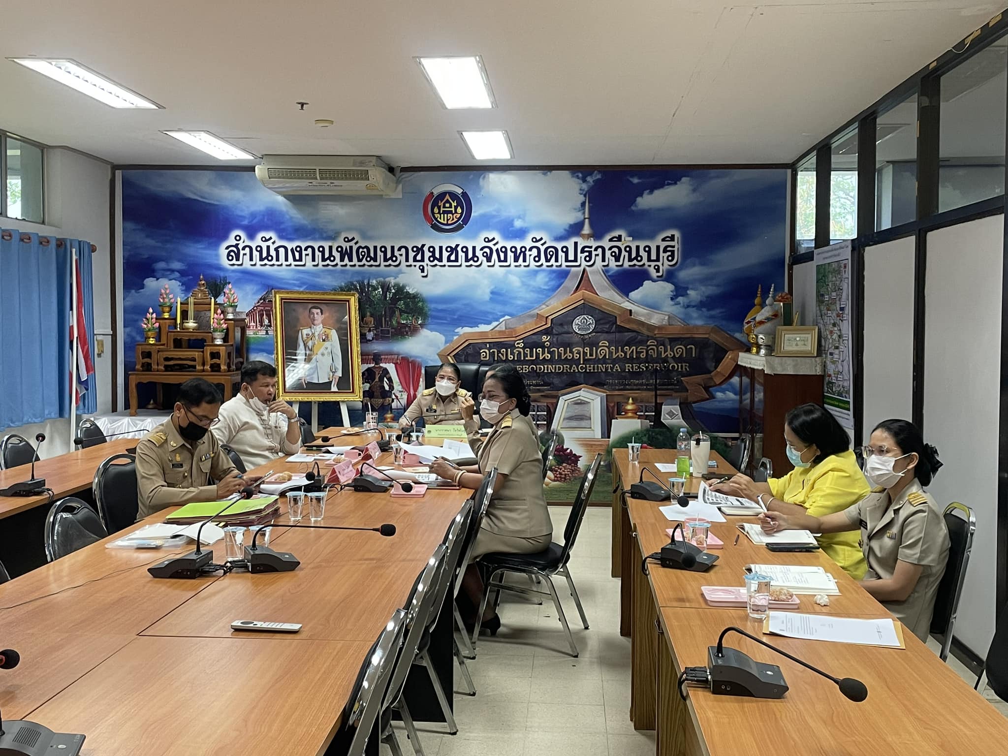 ✨✨”พช.ปราจีนบุรี ร่วมประชุมกรมการพัฒนาชุมชน ครั้งที่ 4/2566 ผ่านระบบ Video Conference System(VCS)”