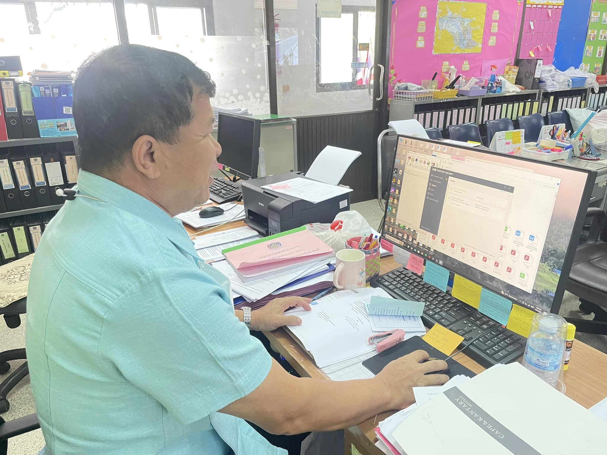 ✨✨”พช.ปราจีนบุรี ลงพื้นที่ดำเนินงานด้านความปลอดภัยในระบบคอมพิวเตอร์และติดตั้งระบบ Anitivirus”