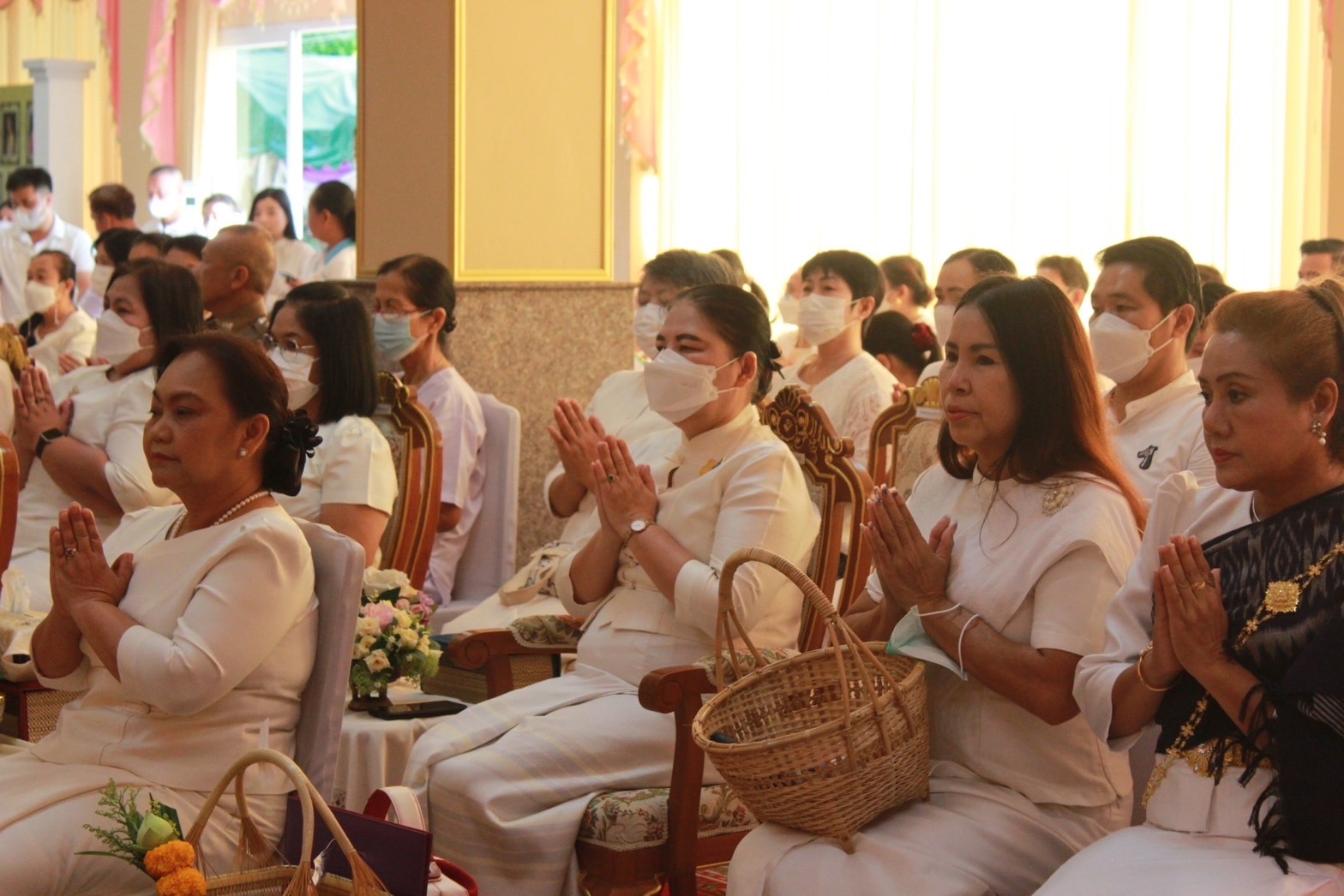 ✨✨”พช.ปราจีนบุรี ร่วมกิจกรรมเข้าวัดปฏิบัติธรรมวันธรรมสวนะ “ครอบครัวหิ้วตะกร้า ศรัทธาอิ่มบุญ อุดหนุนชุมชน””