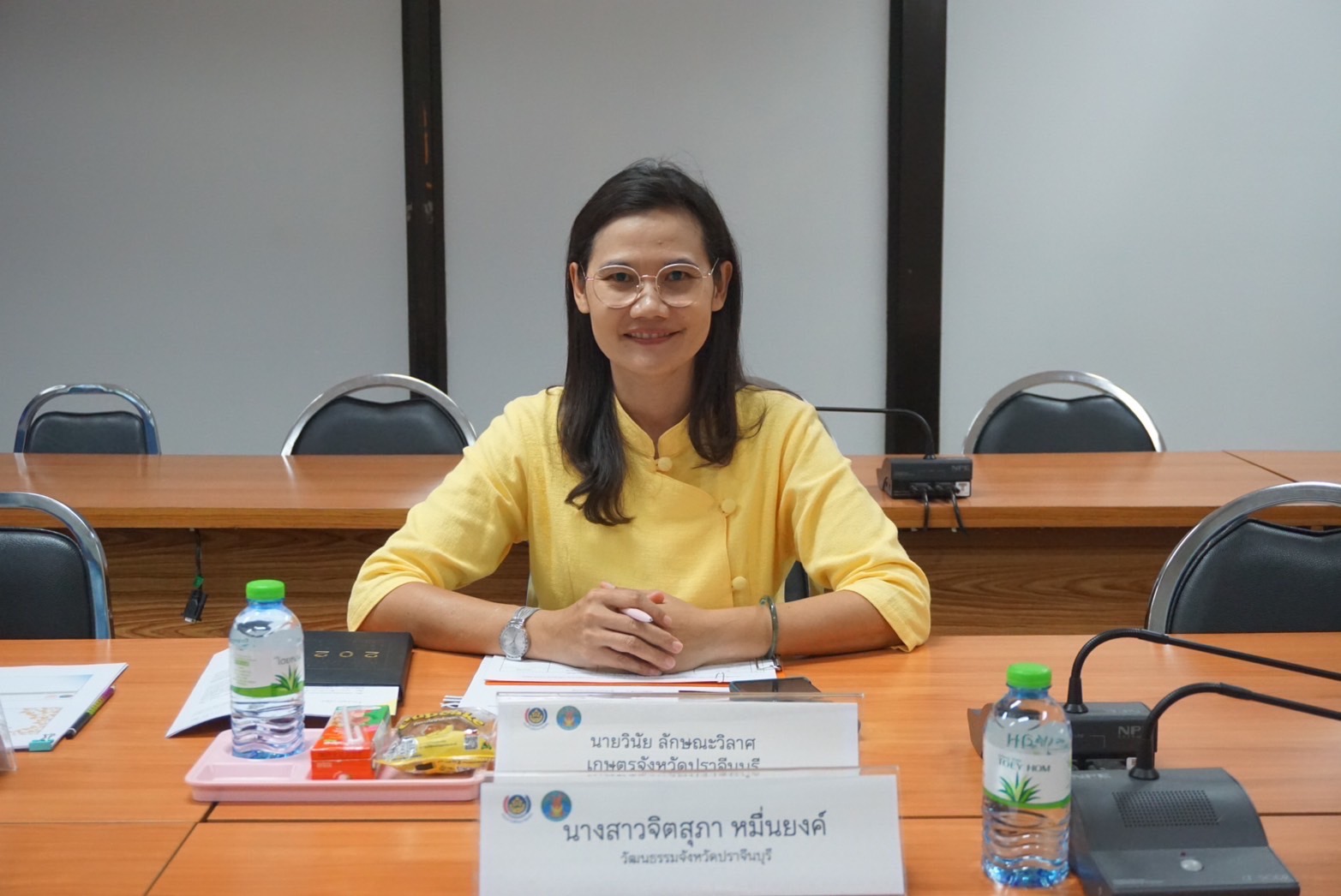 จังหวัดปราจีนบุรี พิจารณากลั่นกรองการประกวดผ้าลายพระราชทาน “ผ้าลายสิริวชิราภรณ์ ประจำปี 2567”