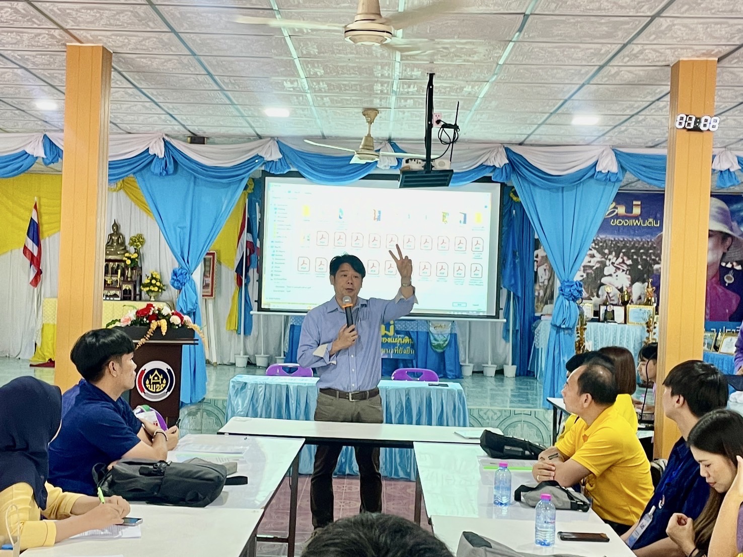 พช.ปราจีนบุรี จัดสัมมนาแลกเปลี่ยนประสบการณ์ประจำจุดดำเนินการ หลักสูตรพัฒนากรก่อนประจำการ รุ่นที่ 128 (ฝึกภาคสนาม) ณ จุดดำเนินการทั้ง 7 อำเภอ