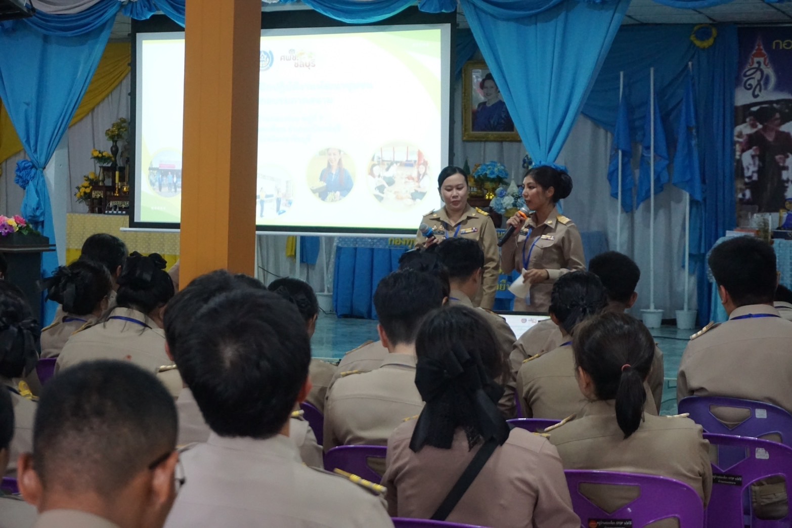 พช.ปราจีนบุรี จัดกิจกรรมสรุปผลการฝึกอบรมภาคสนาม และรับมอบพัฒนากรรุ่นที่ 128