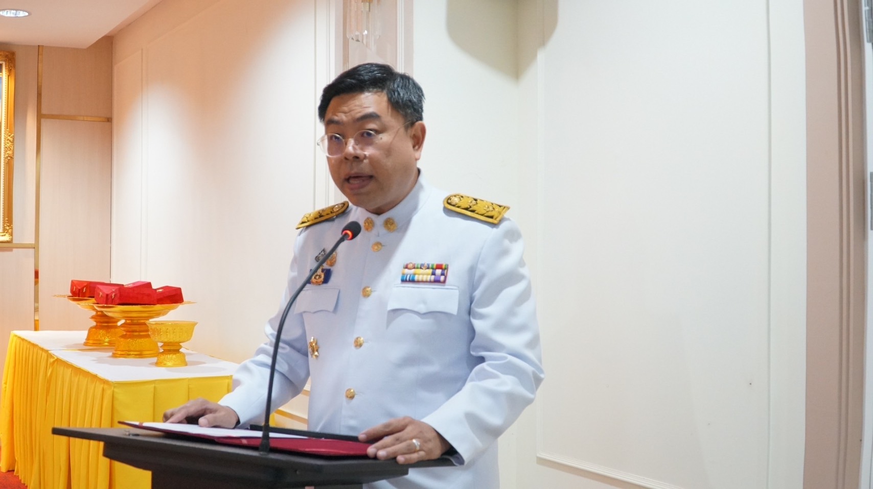 พจ.ปราจีนบุรี เข้าร่วมพิธีรับพระราชทานเครื่องราชอิสริยาภรณ์ชั้นสายสะพาย ประจำปี 2567