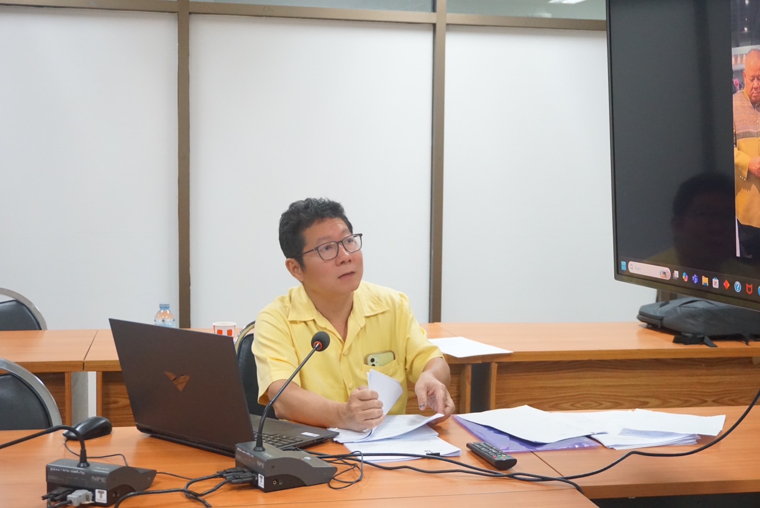 พช.ปราจีนบุรี จัดประชุมโครงการตลาดนัดคนไทยยิ้มได้ กิจกรรมประชุมเชิงปฏิบัติการตลาดนัดคนไทยยิ้มได้
